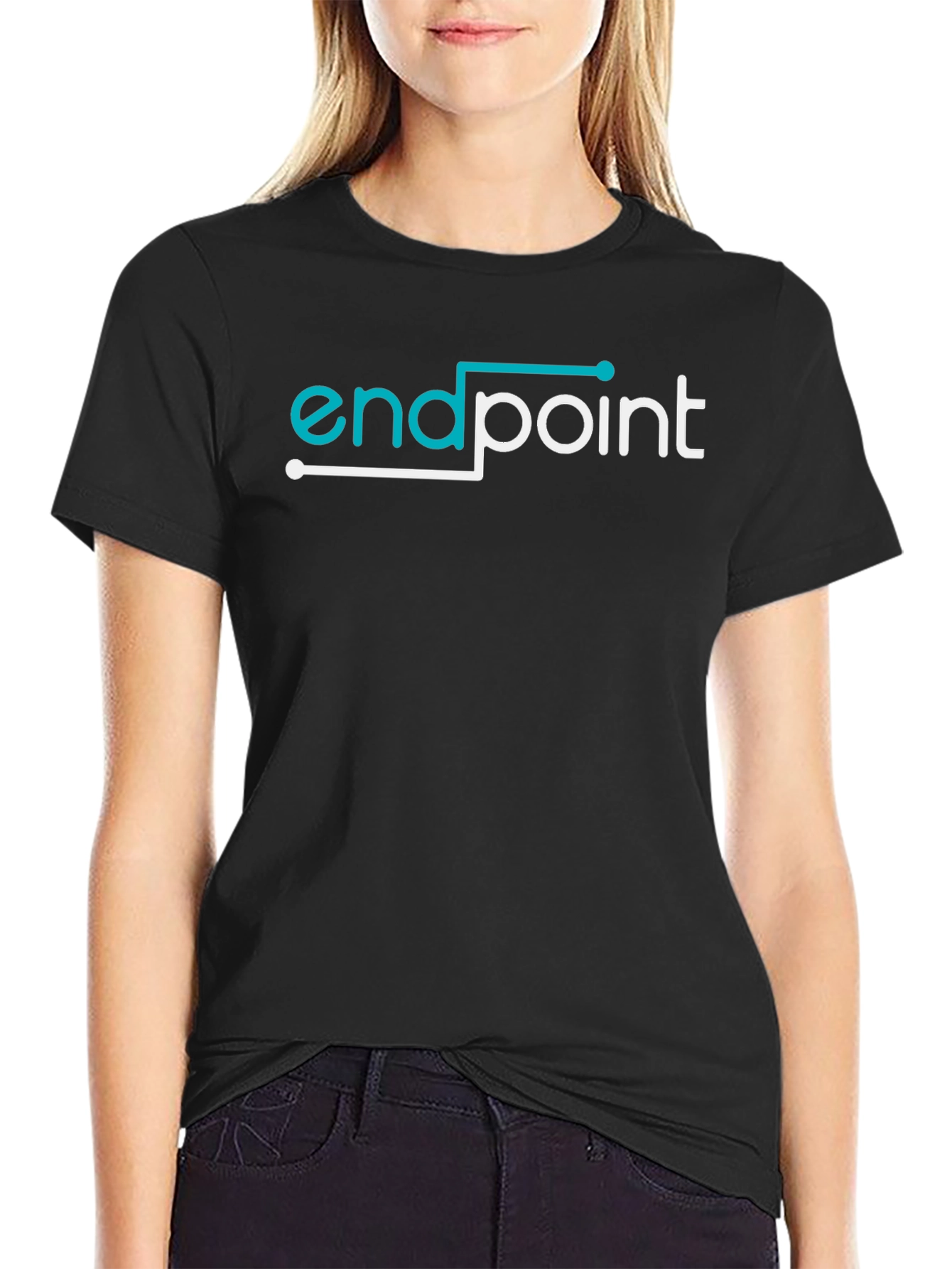 Black Endpoint T-Shirt - Stylish Programmer Tee view 2