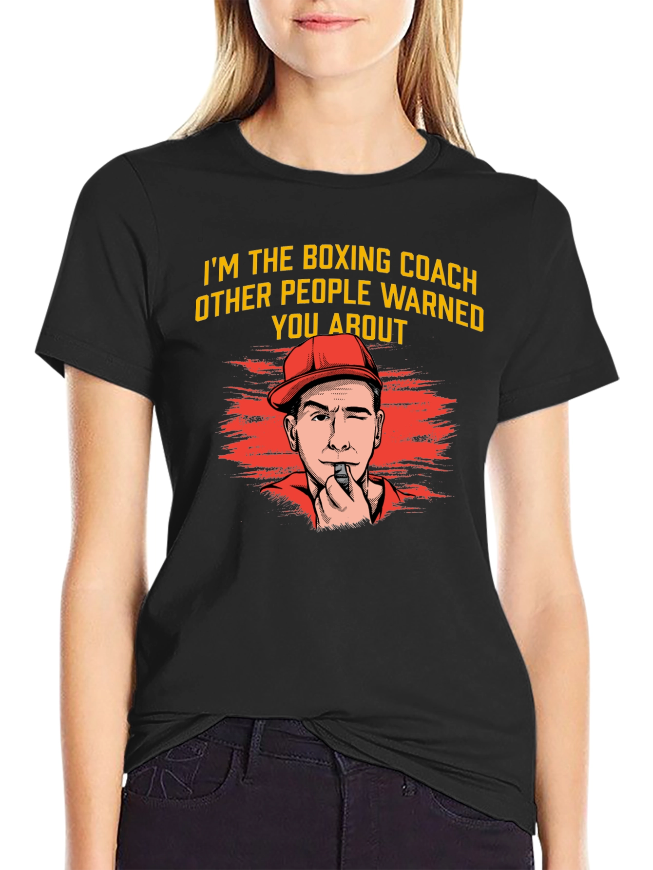 Black Boxing Coach Graphic Tee - Funny Training Shirt view 2