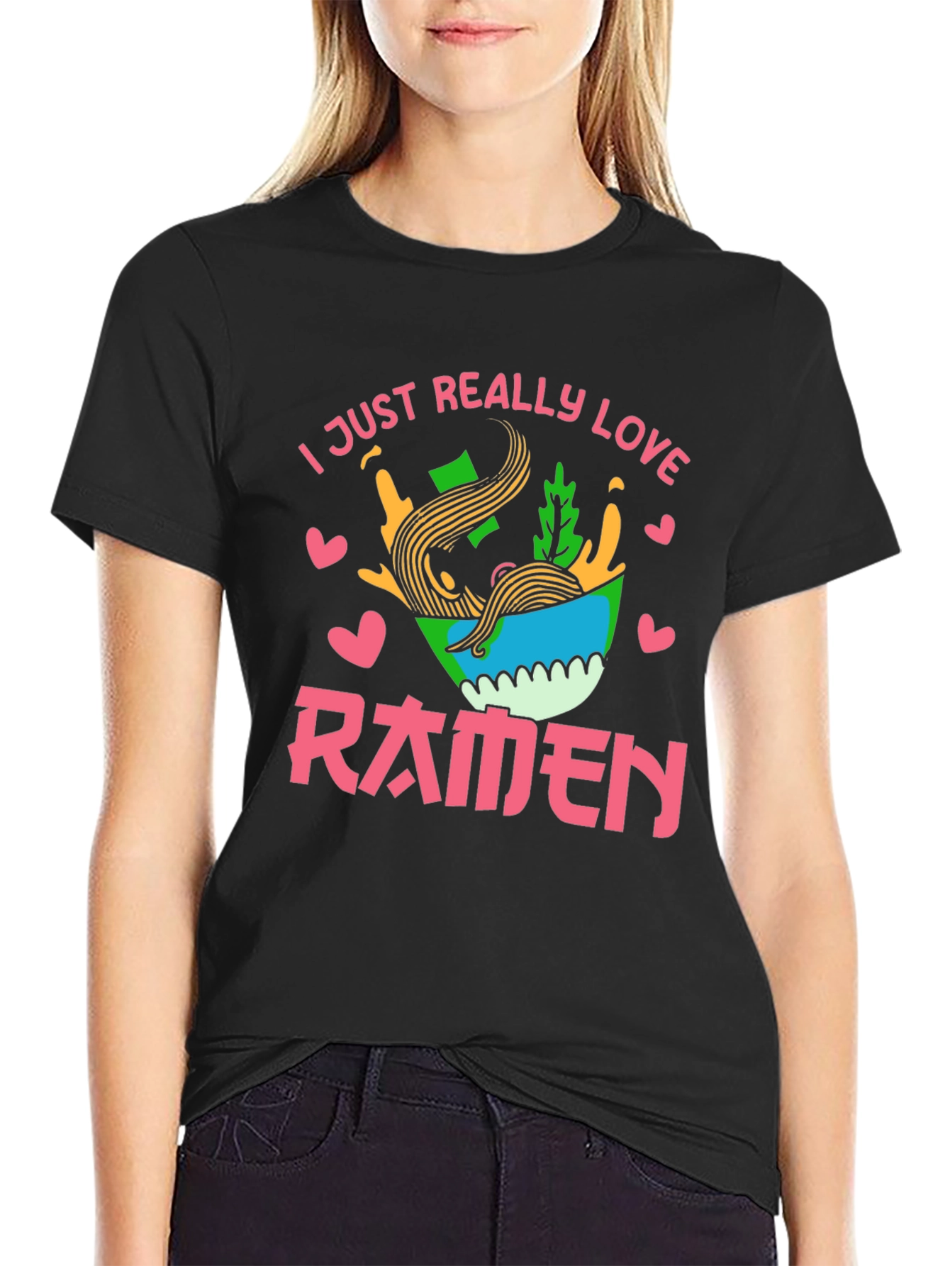 Ramen Lover T-Shirt - 'I Just Really Love Ramen' Design - 2