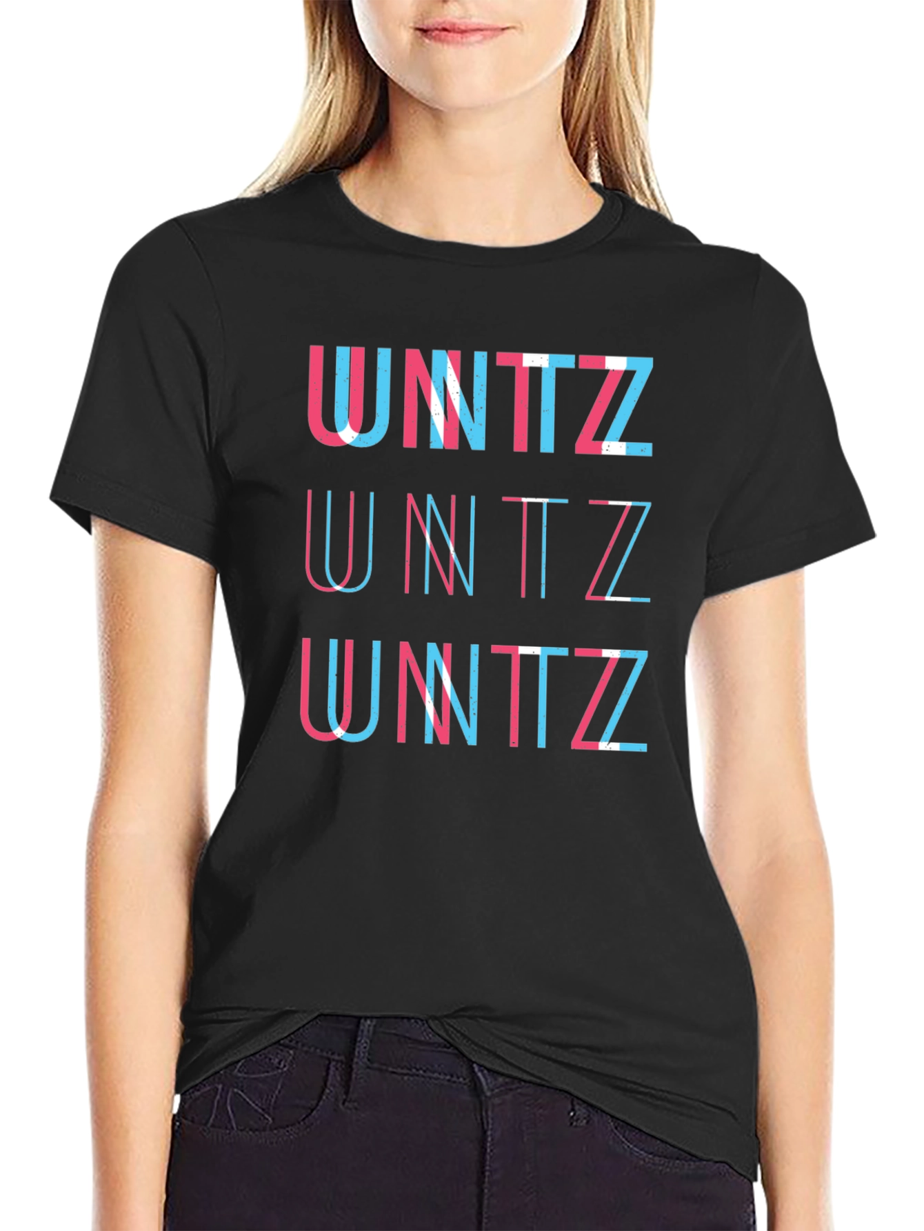 Black UNTZ Unisex T-Shirt - Graphic Print view 2