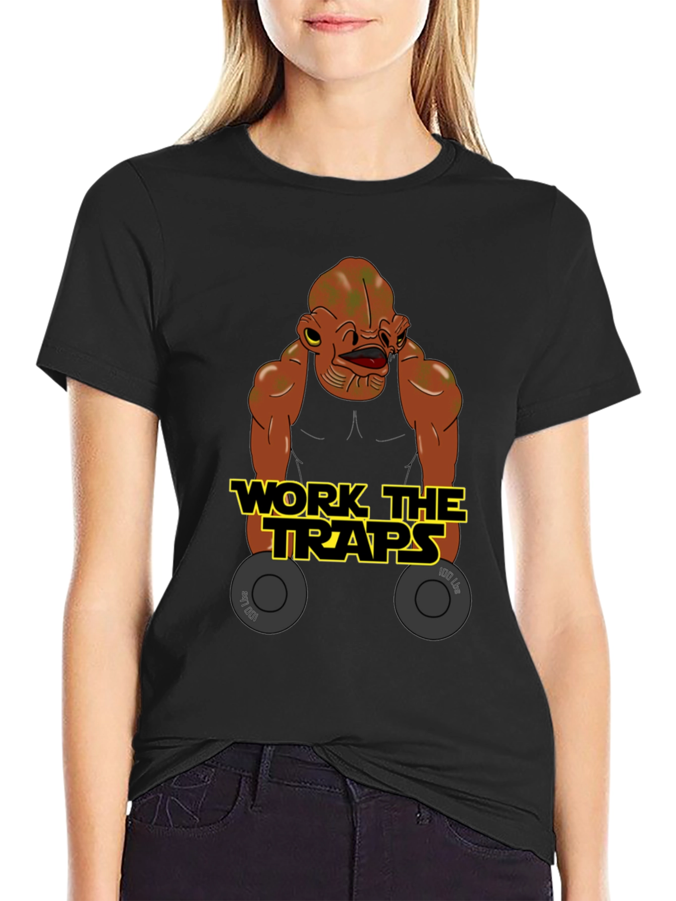 Black Work The Traps Ackbar T-Shirt view 2
