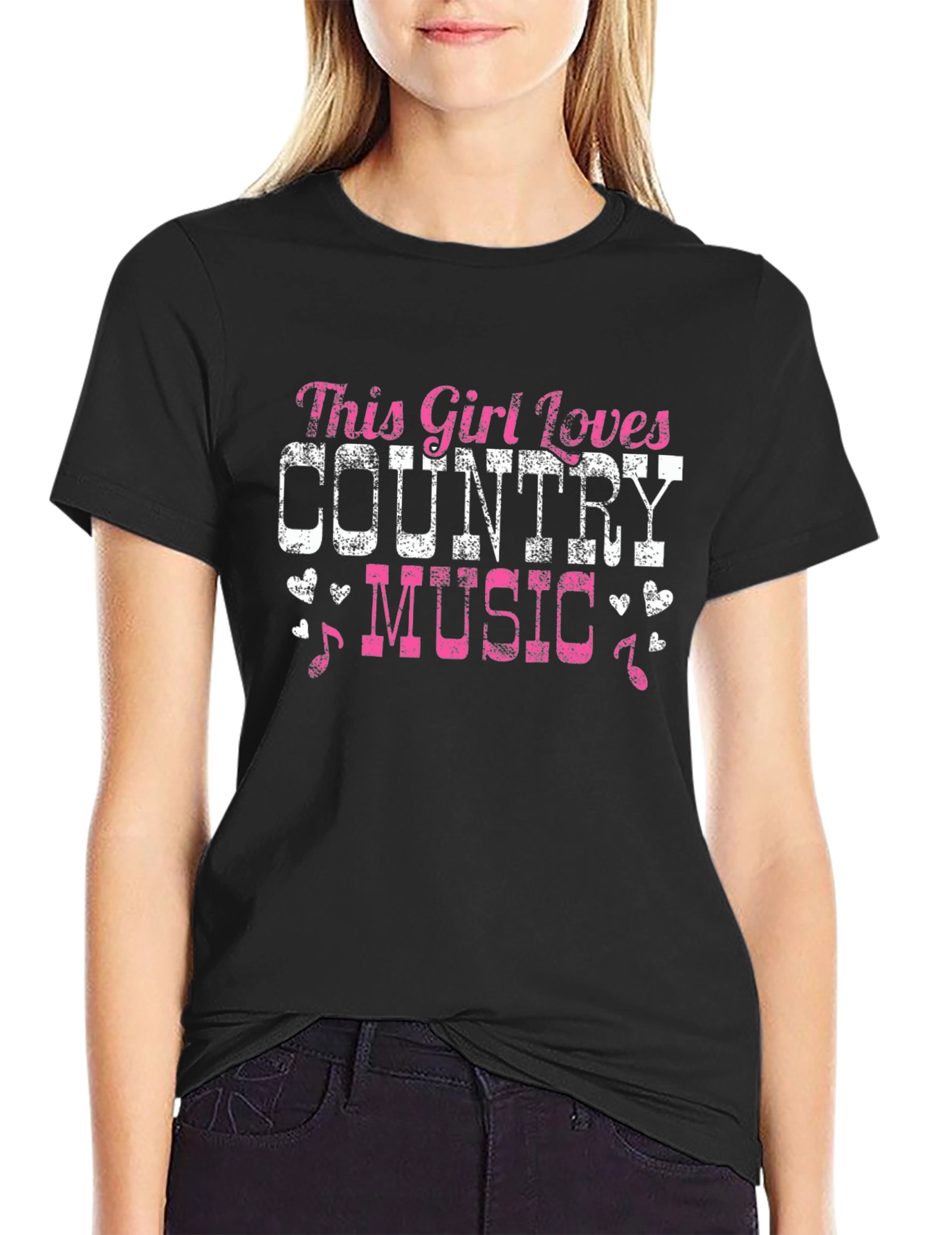 Black Country Music Lover Graphic Tee view 2