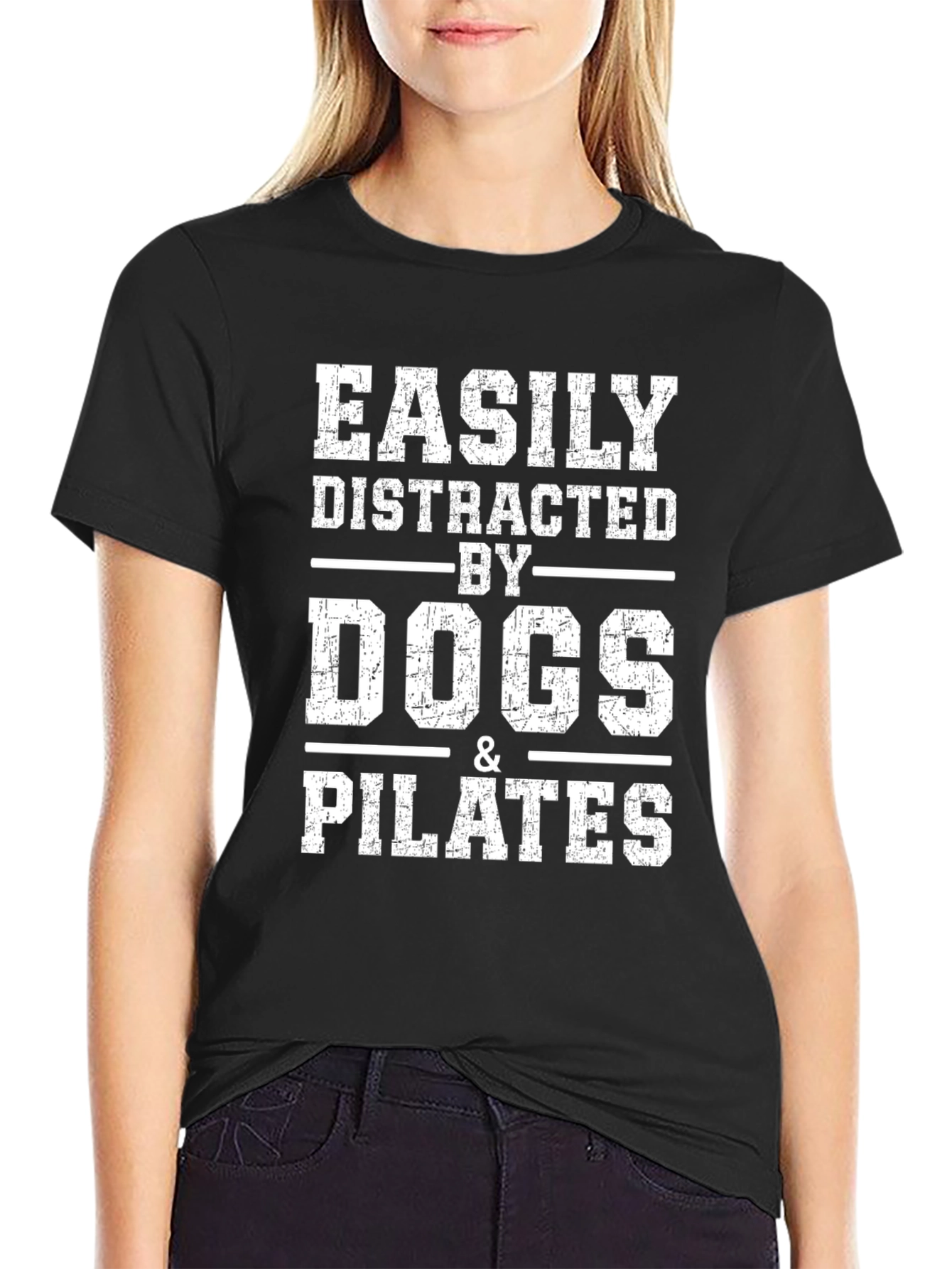Black Dogs & Pilates Distraction Tee view 2