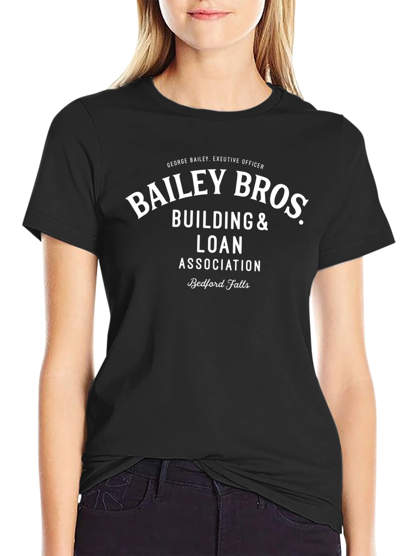 Black Bailey Bros. Building & Loan T-Shirt view 2