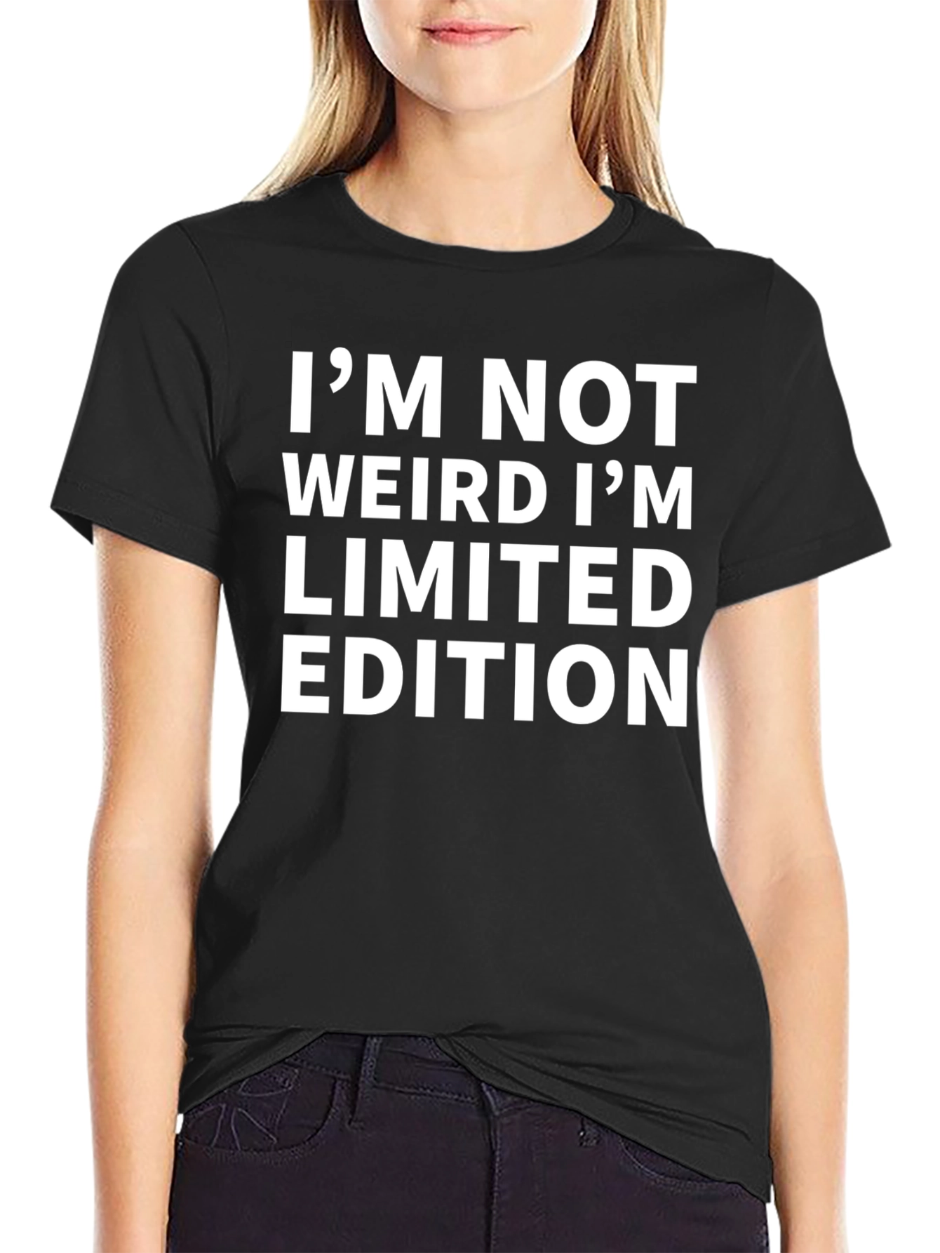 Black I'm Not Weird T-Shirt - Limited Edition - Mens view 2