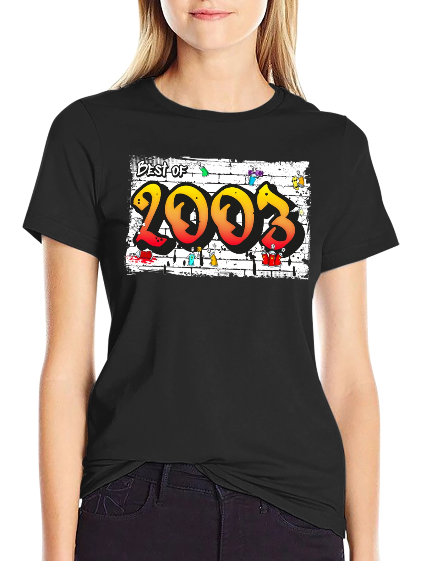 Black Best of 2003 Graffiti T-Shirt view 2