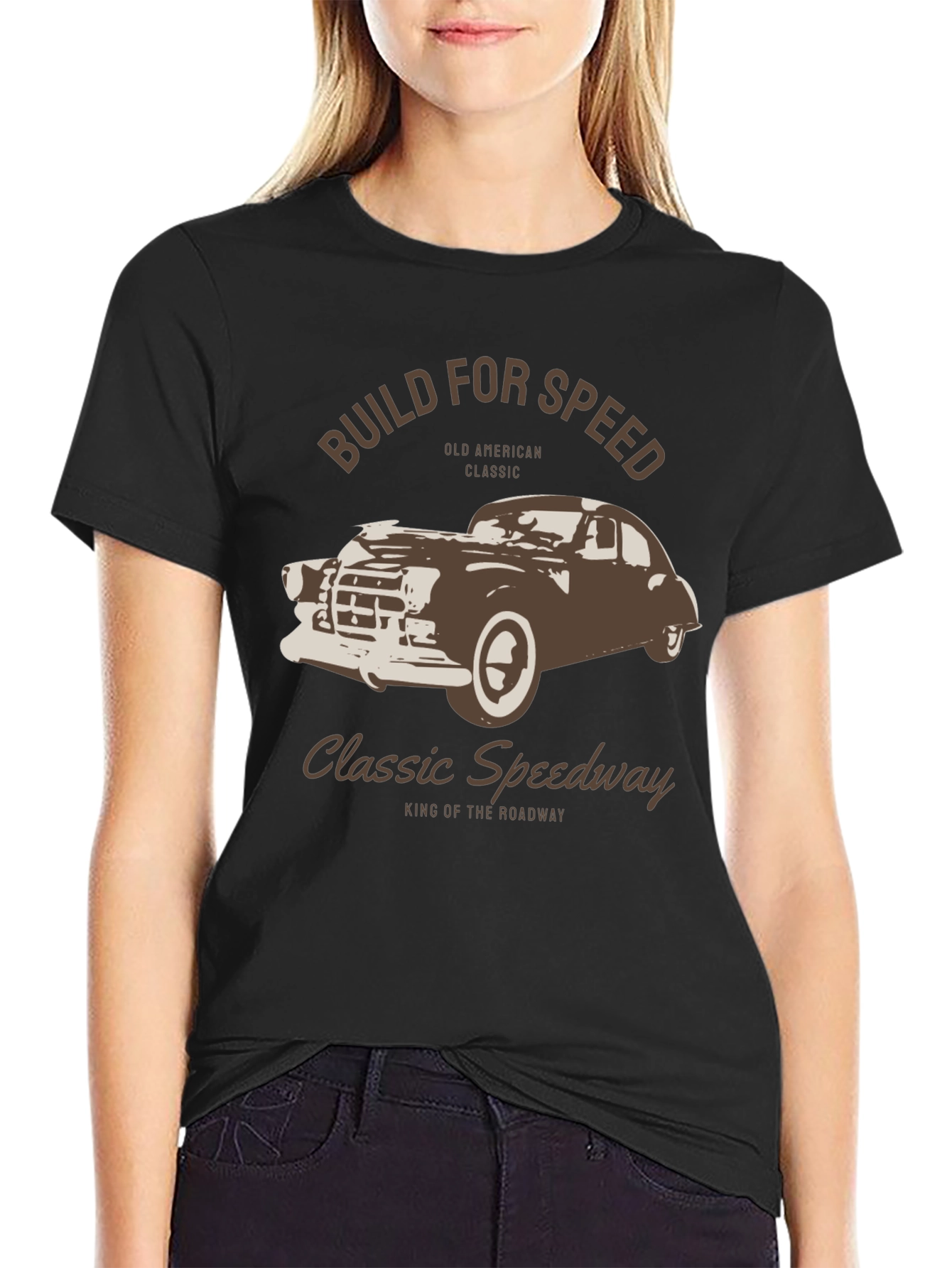 Black Classic Speedway Graphic T-Shirt view 2