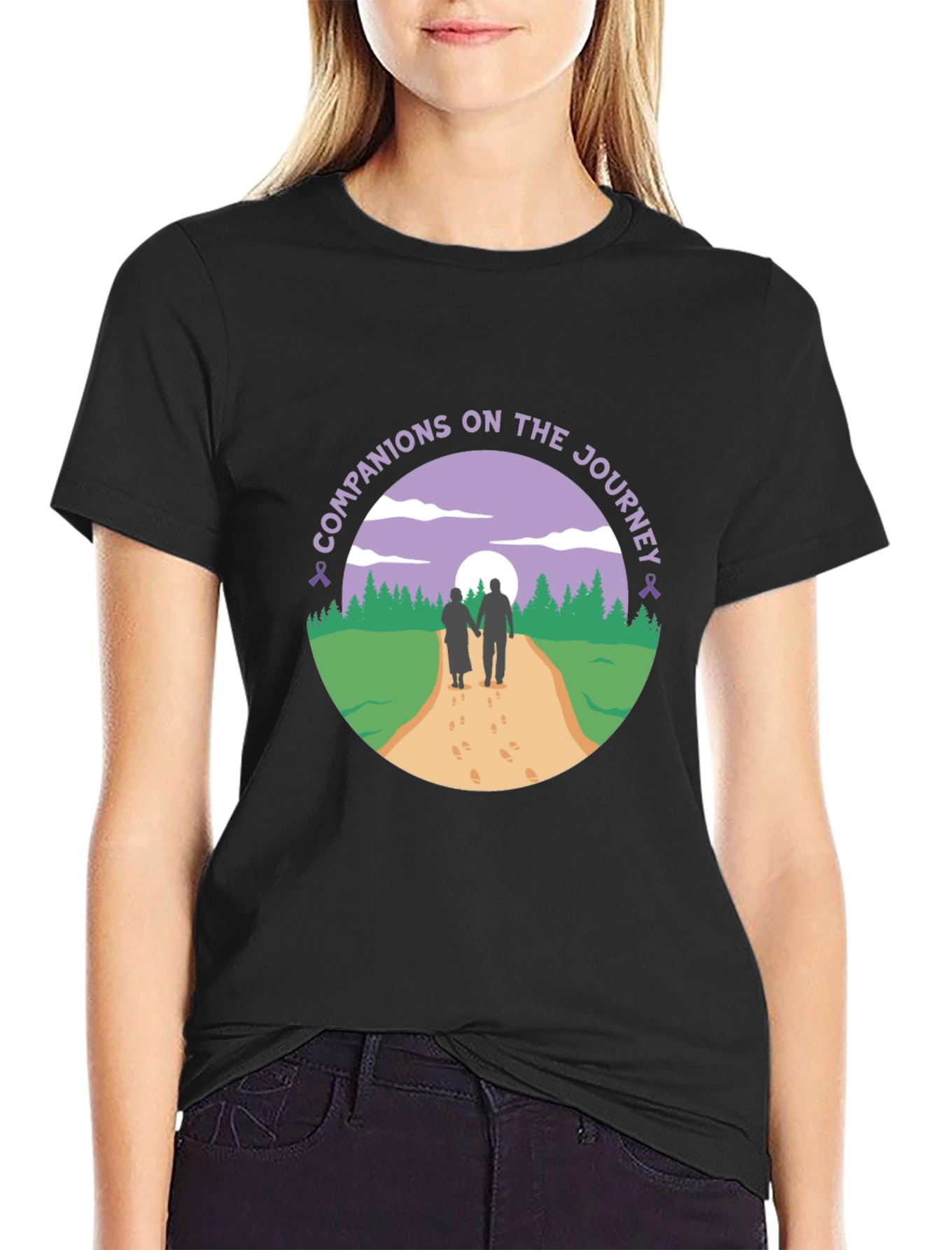 Black Companions on the Journey Graphic T-Shirt view 2