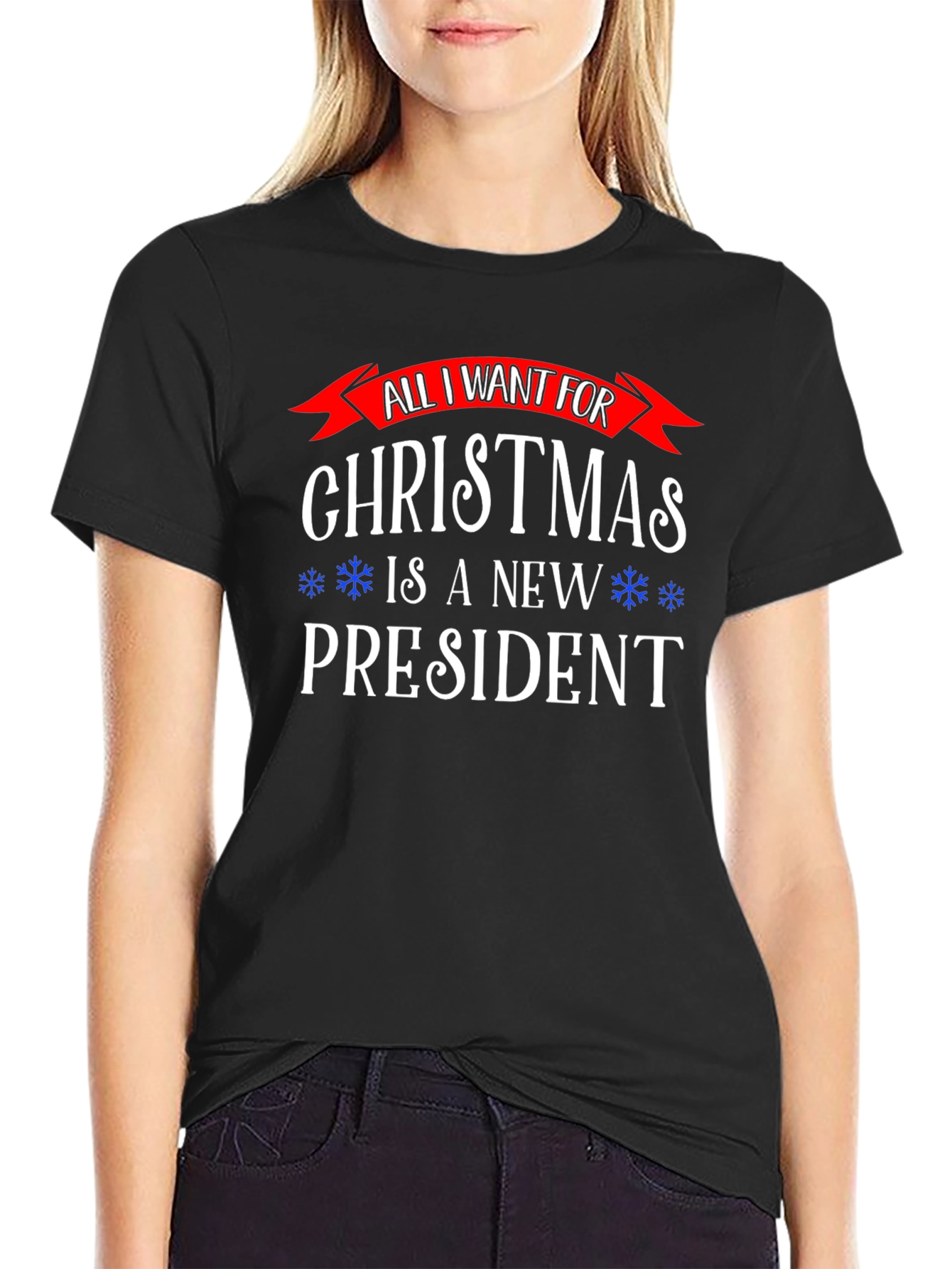 Black Christmas New President Graphic Tee view 2