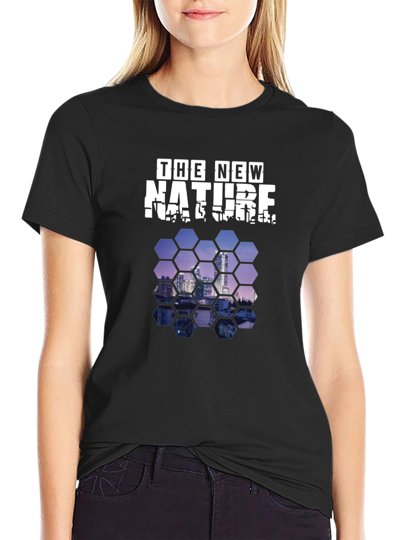 Black The New Nature Black Graphic T-Shirt view 2