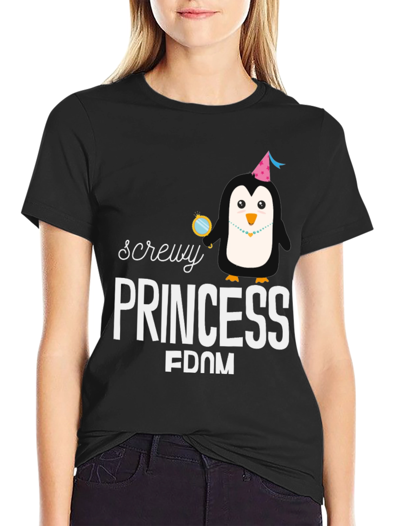 Black Screw Princess Freedom T-Shirt view 2
