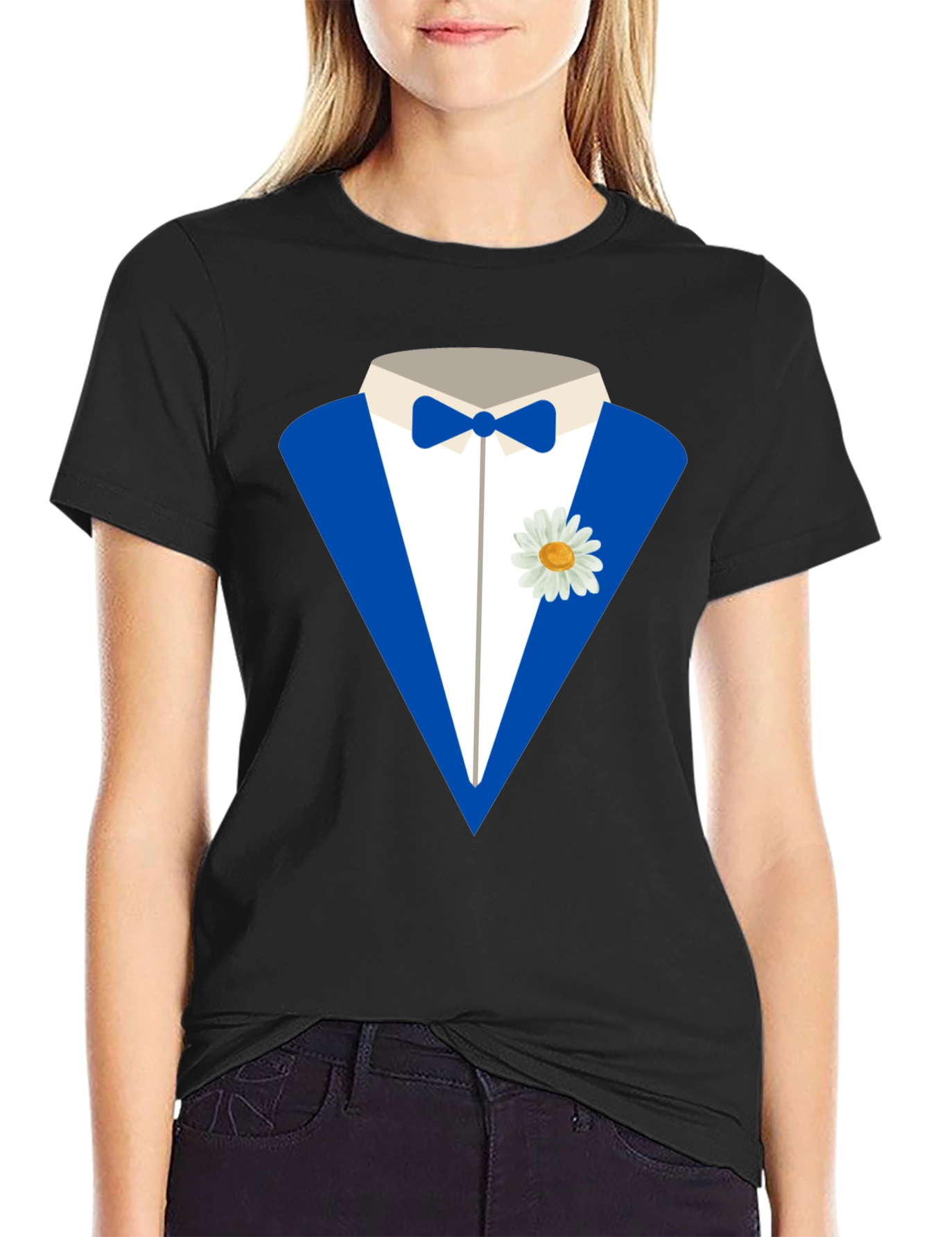 Black Tuxedo T-Shirt: Fun Formal Wear Alternative view 2