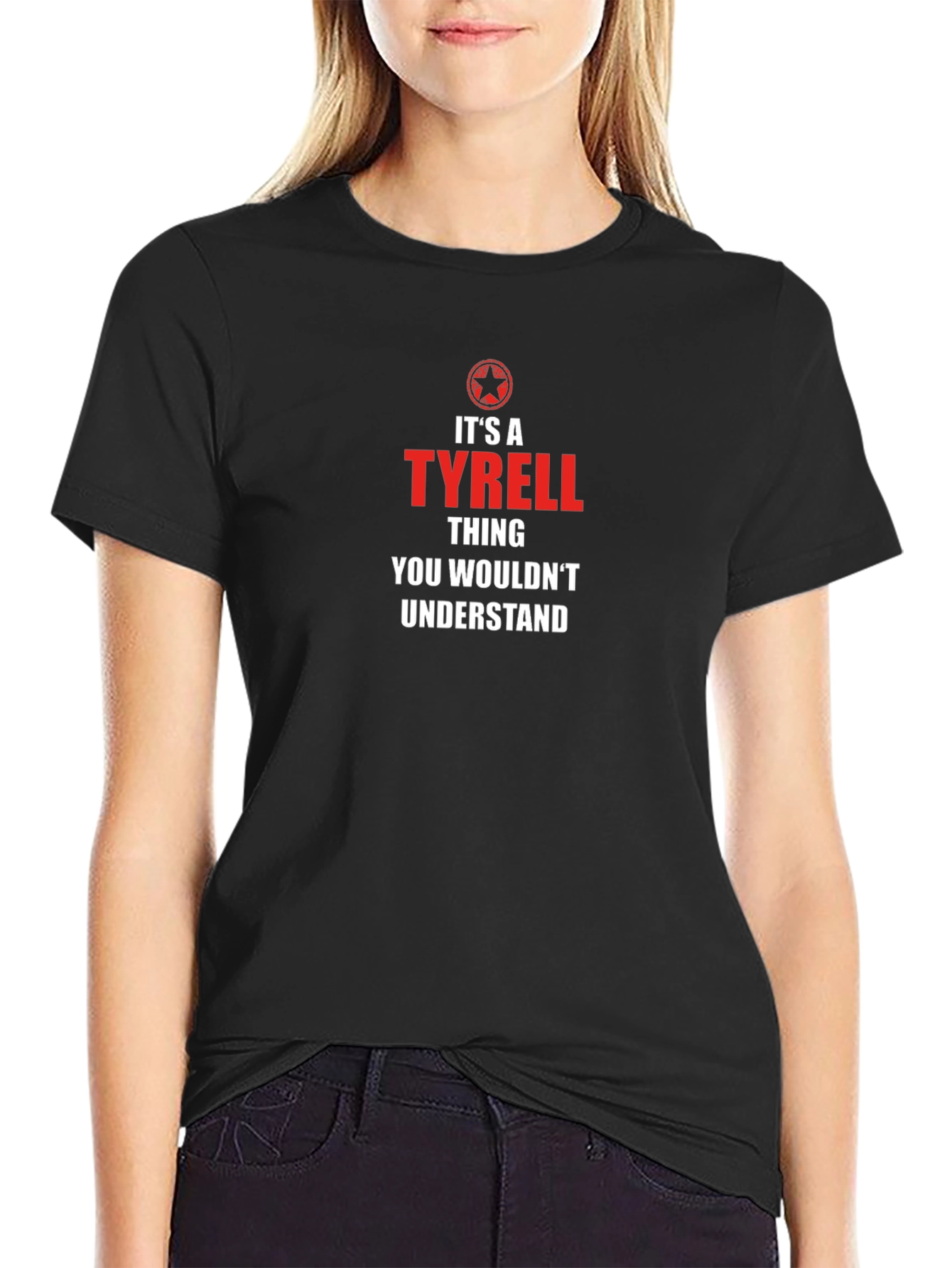 Black It's a Tyrell Thing T-Shirt view 2