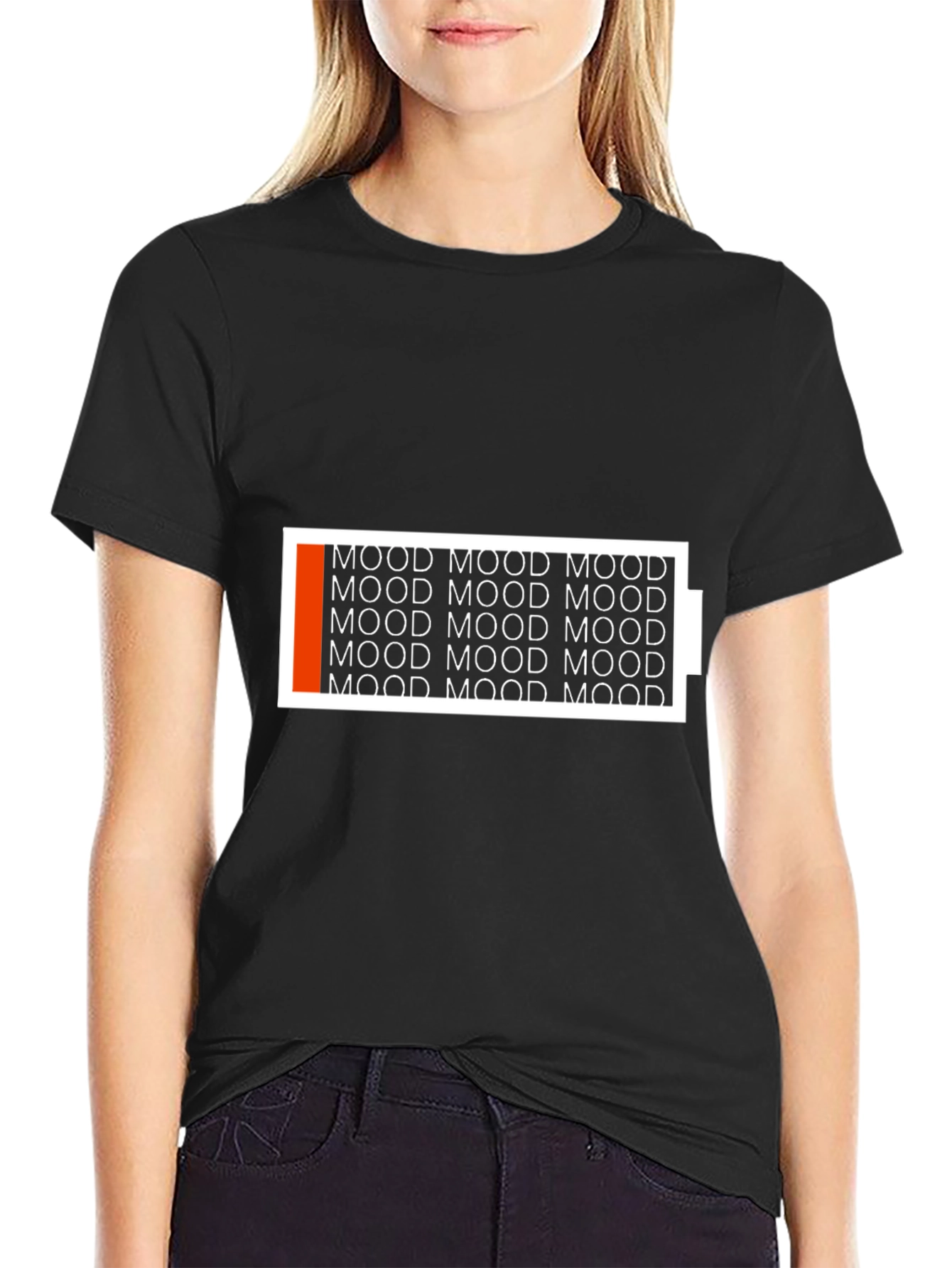 Black Mood Battery T-Shirt - Express Yourself! view 2