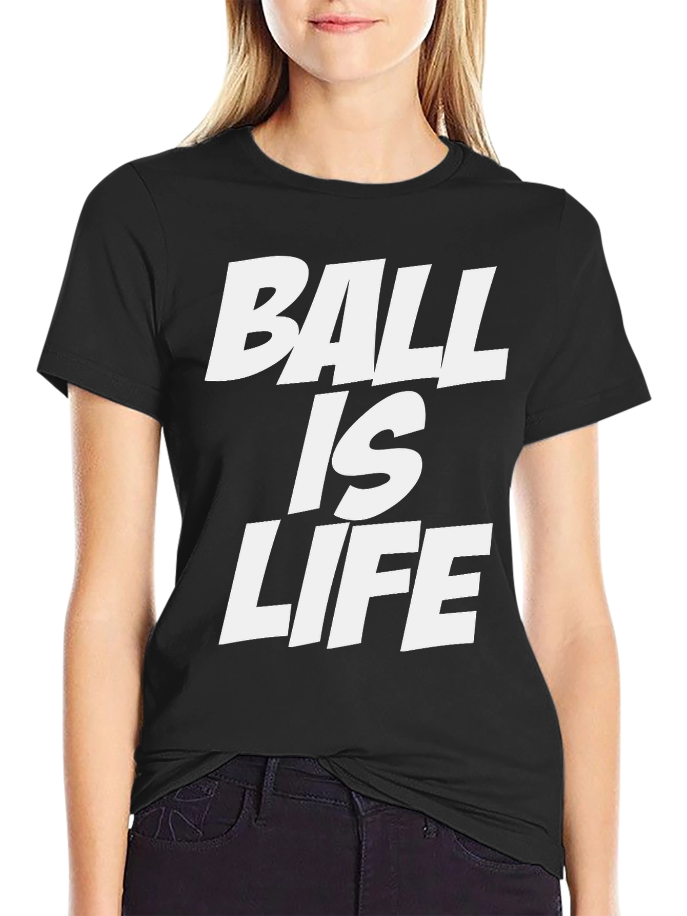 Black Ball is Life Black Graphic Tee view 2