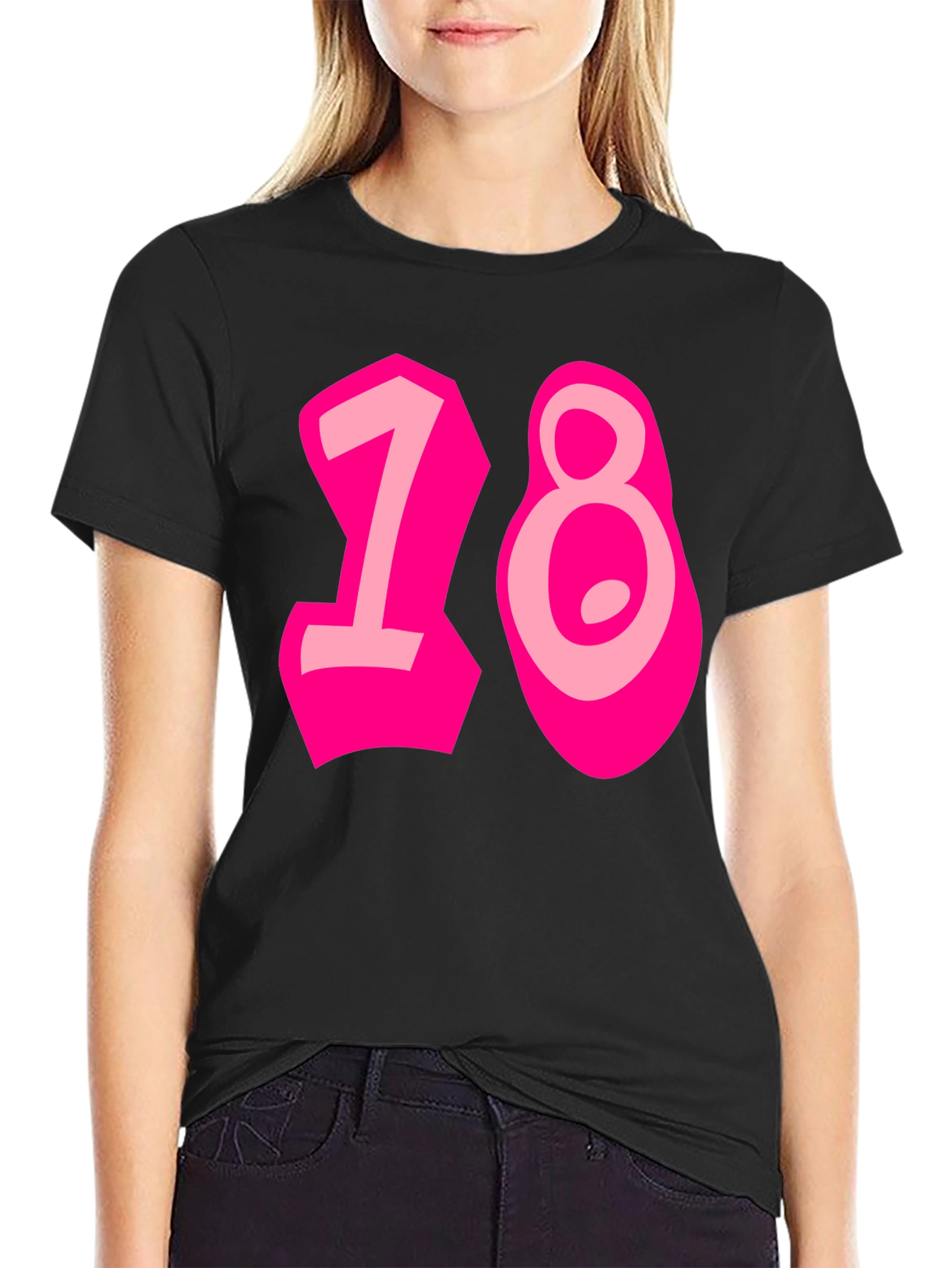 Black Funky 18th Birthday Graphic Tee view 2