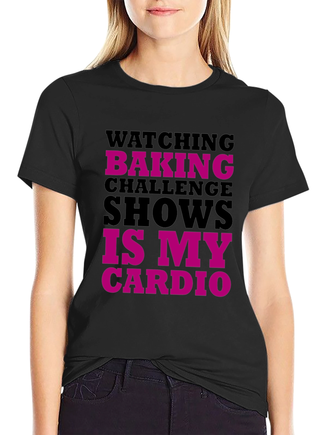Black Baking Challenge Cardio Graphic Tee view 2