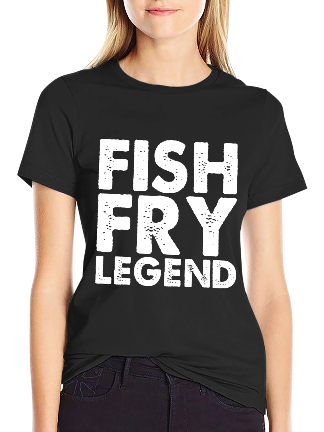 Black Fish Fry Legend Black T-Shirt view 2