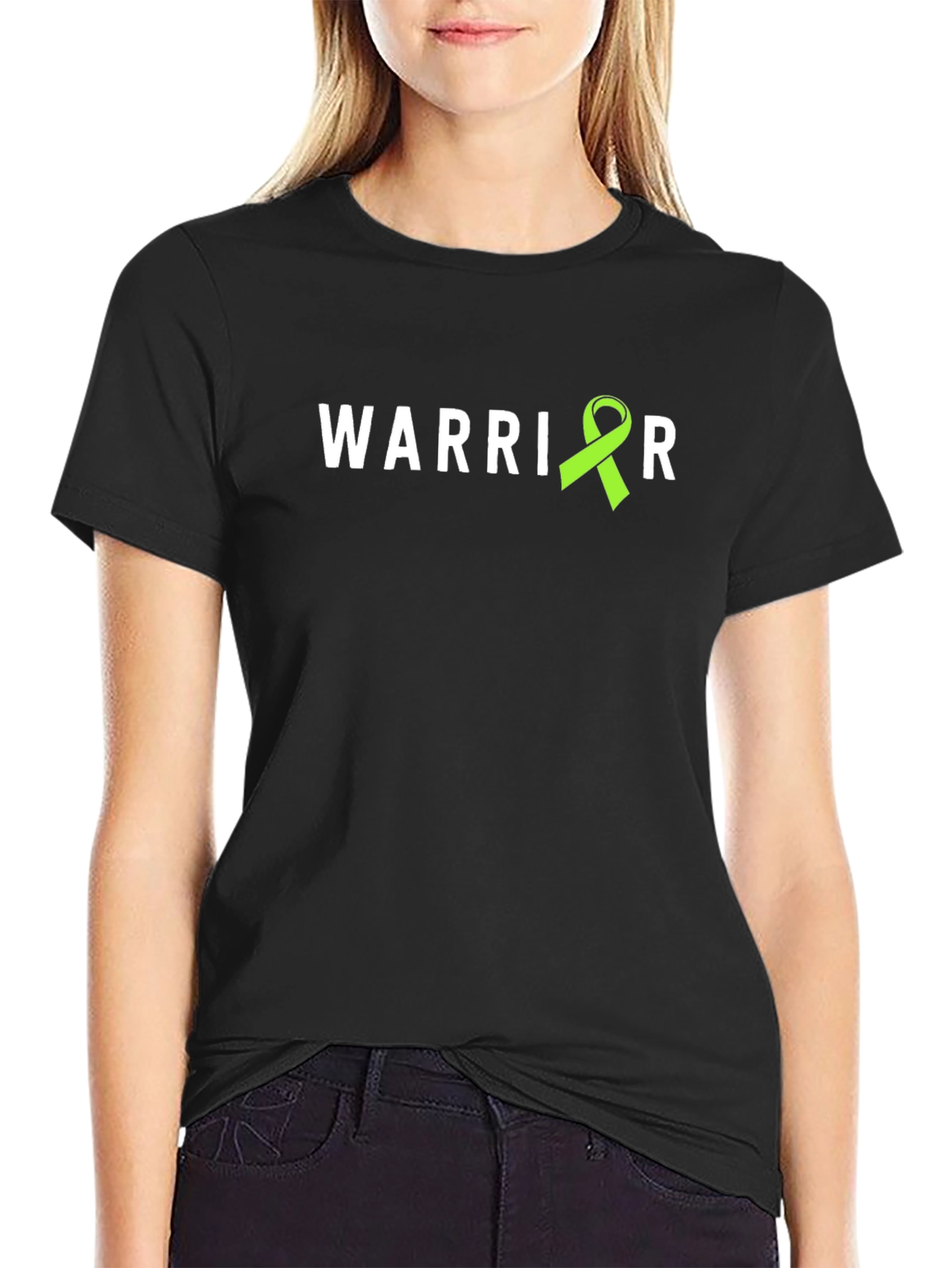 Black Warrior Awareness Ribbon Graphic Tee view 2