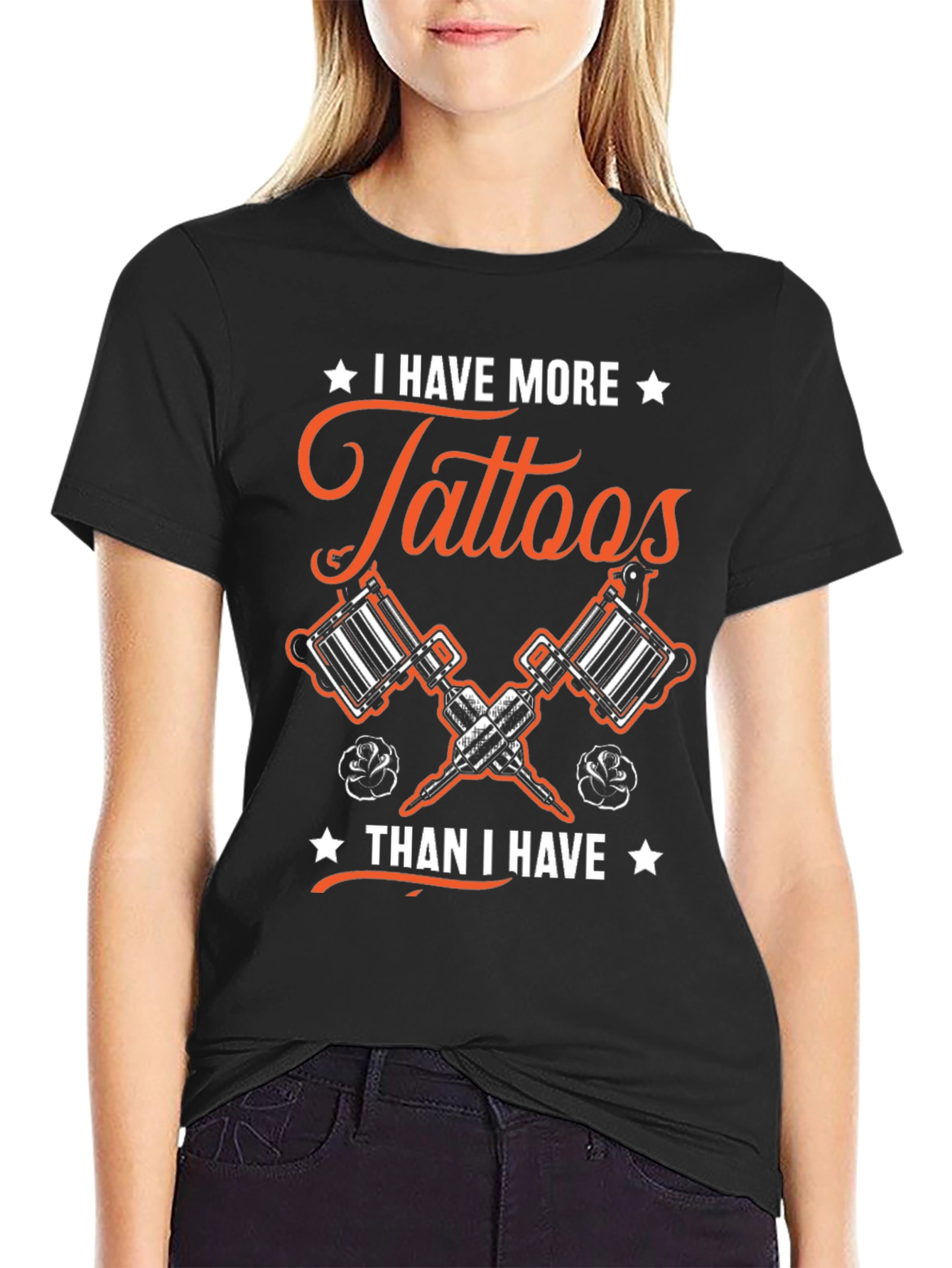 Black Tattoo Lover T-Shirt: More Tattoos view 2