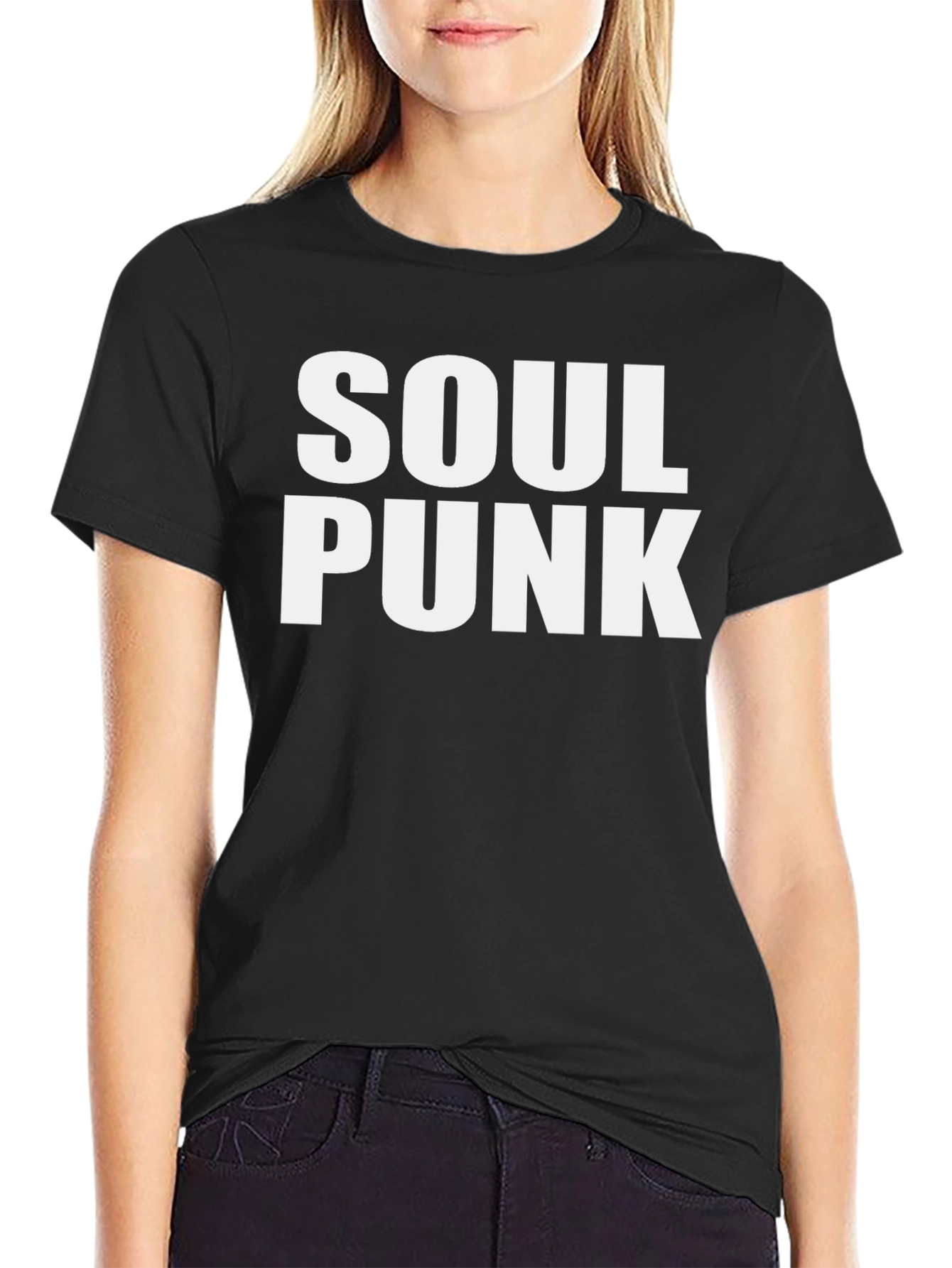 Black Soul Punk Graphic Tee - Mens Black T-Shirt view 2