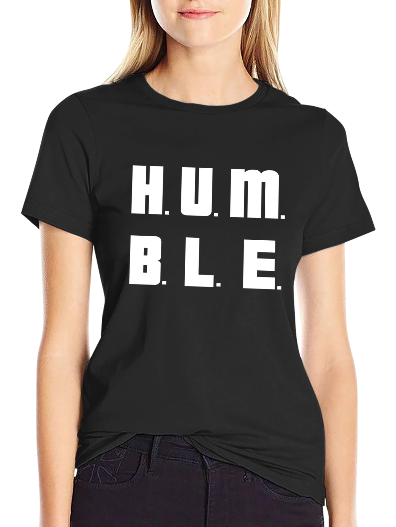 Black Humble Graphic Print Black T-Shirt view 2