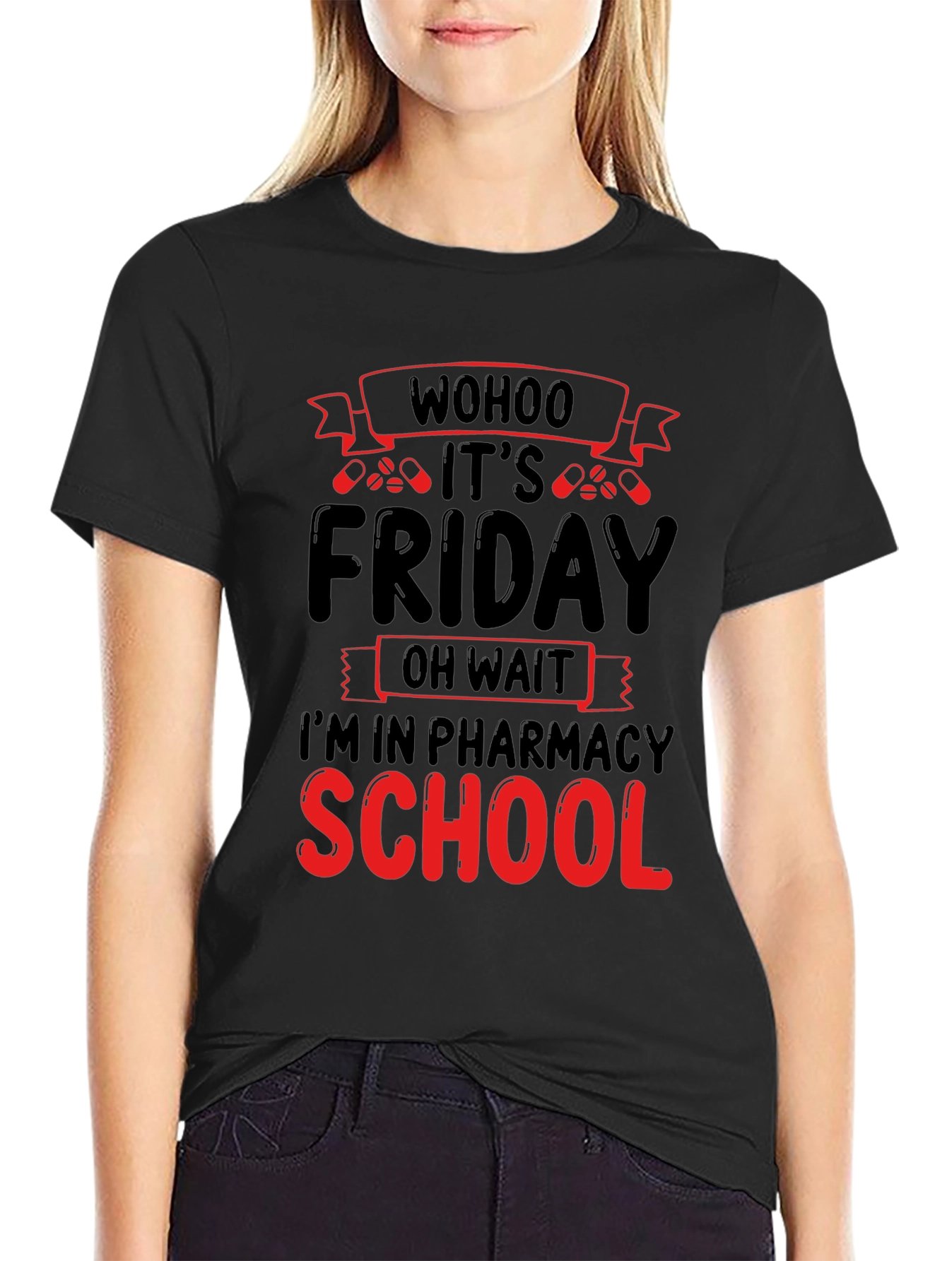 Black Pharmacy School Friday T-Shirt view 2