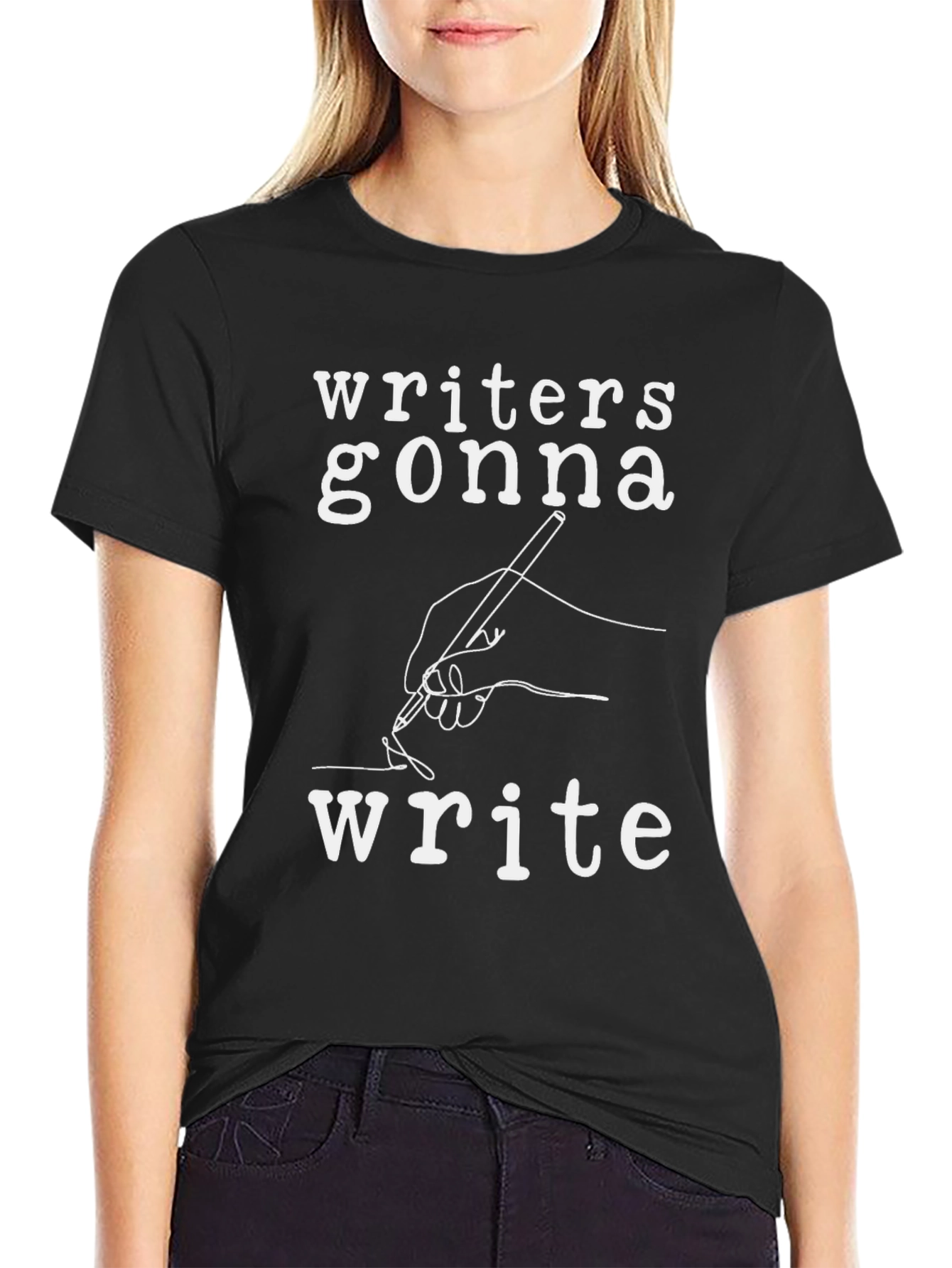 Black Writer's Gonna Write Tee view 2