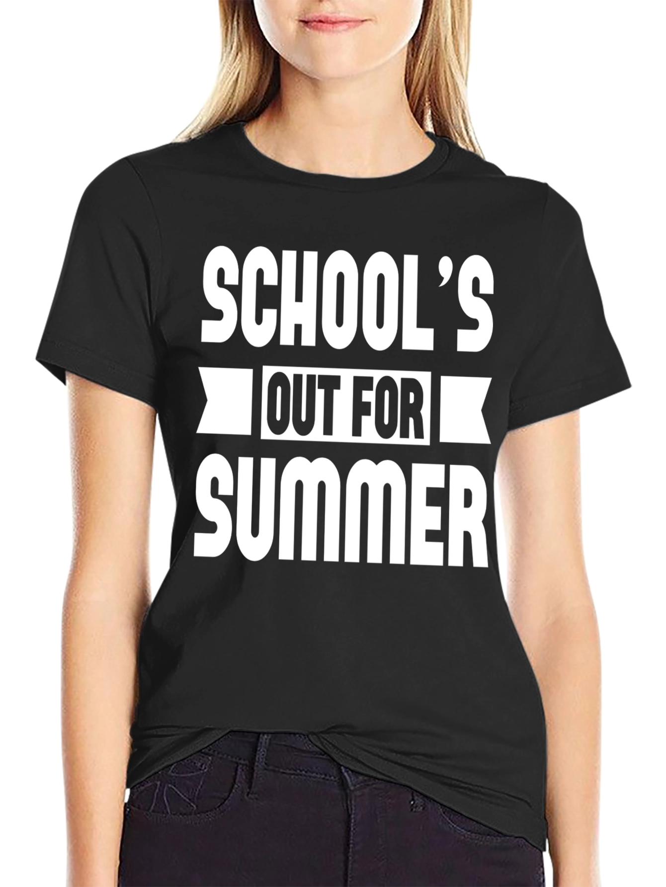 Black School's Out For Summer T-Shirt view 2