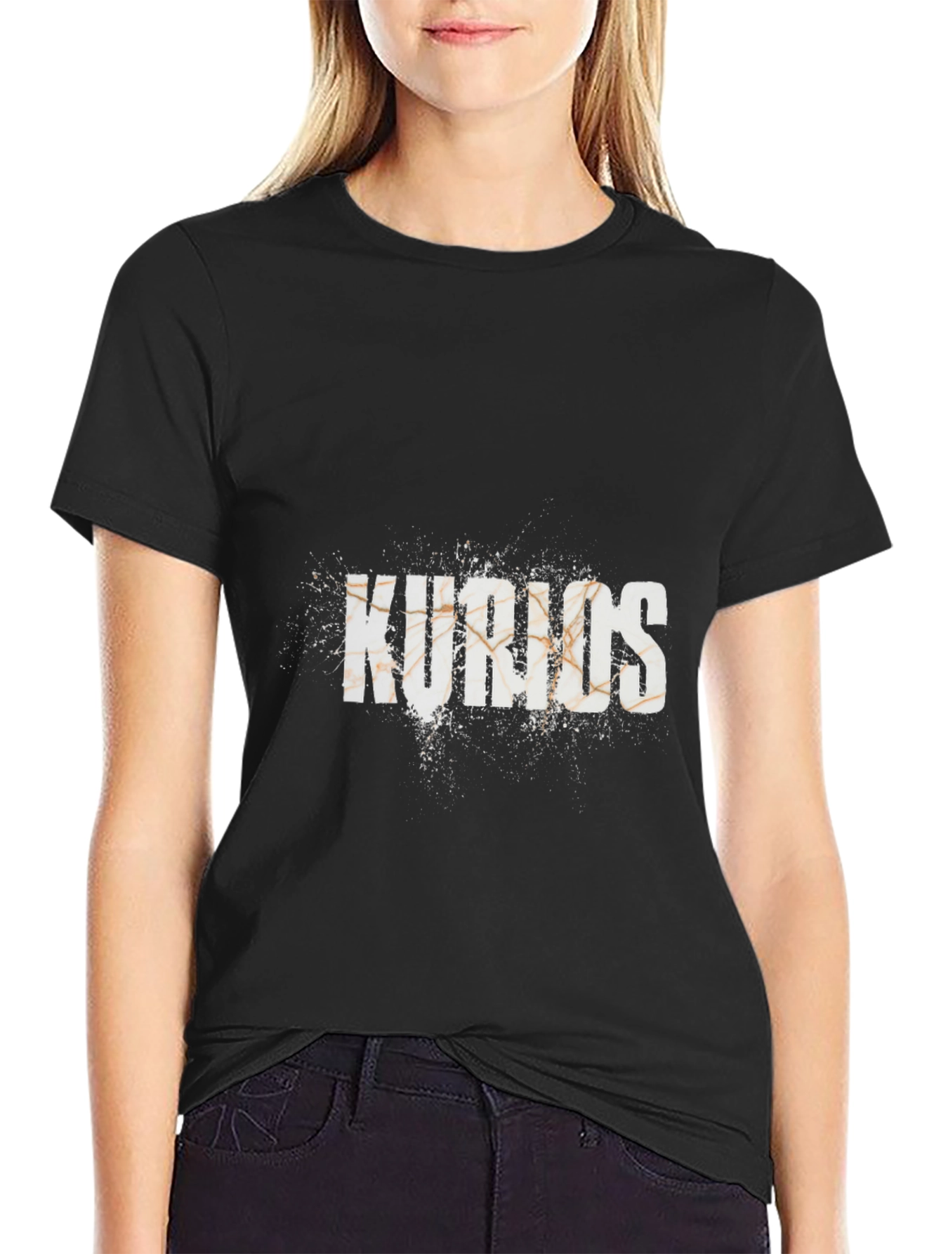 Black Kurios Graphic Tee - Black Cotton Blend view 2