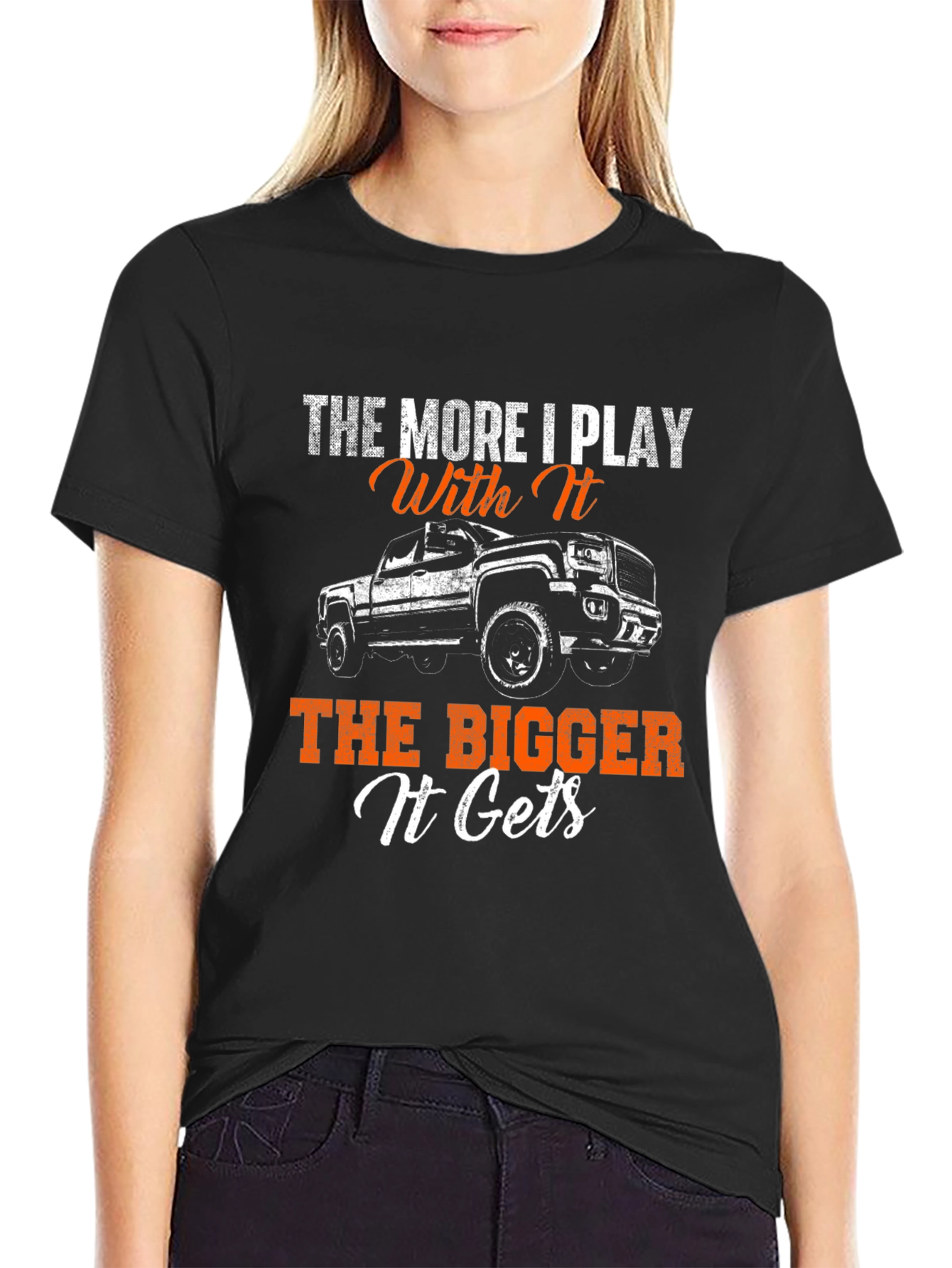 Black The More I Play With It T-Shirt view 2