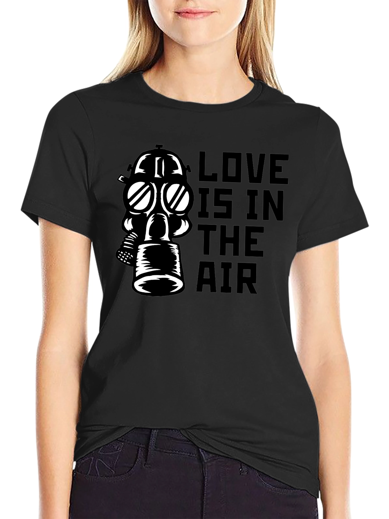 Black Love In The Air Graphic T-Shirt view 2
