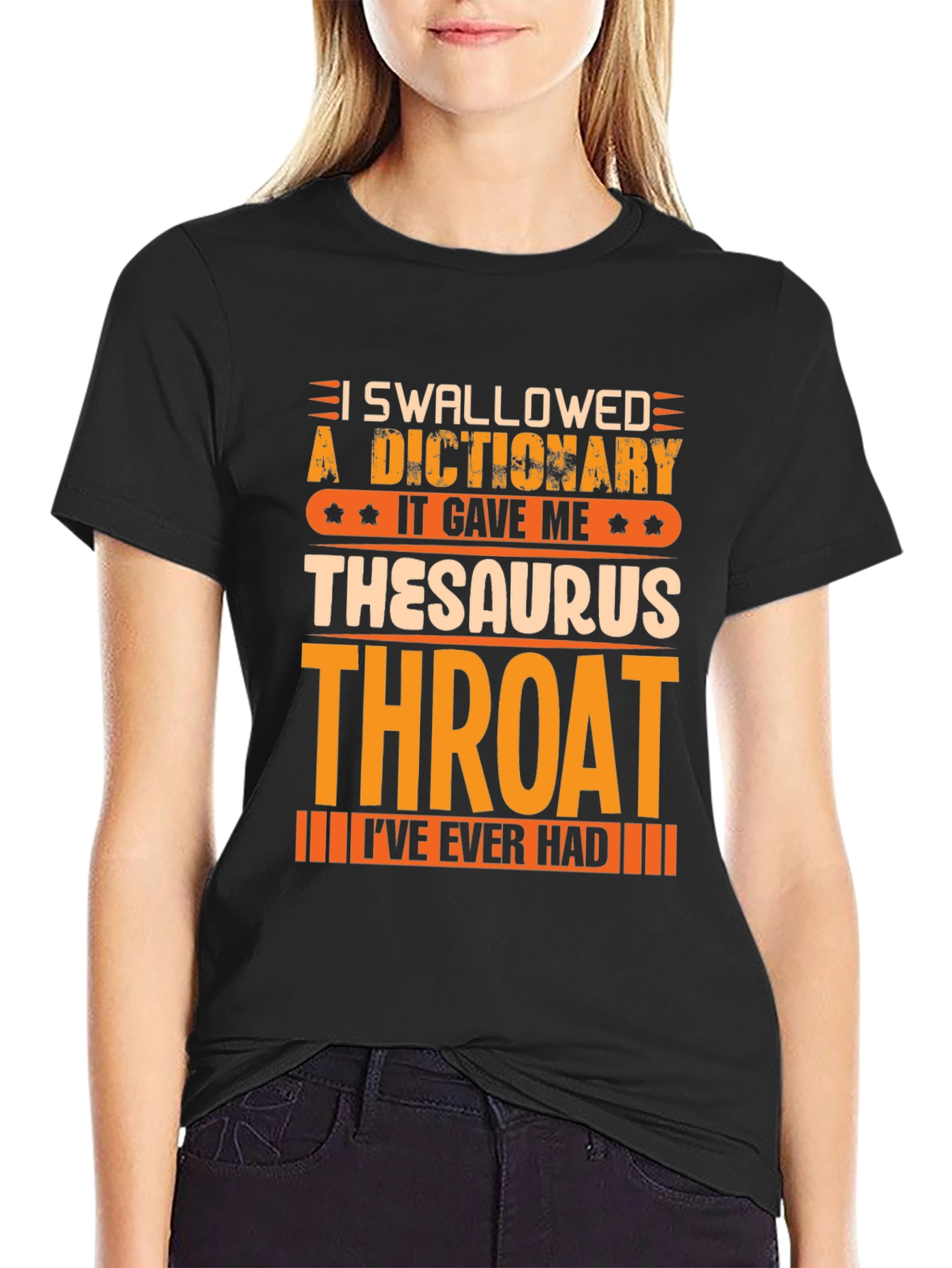 Black Thesaurus Throat T-Shirt view 2