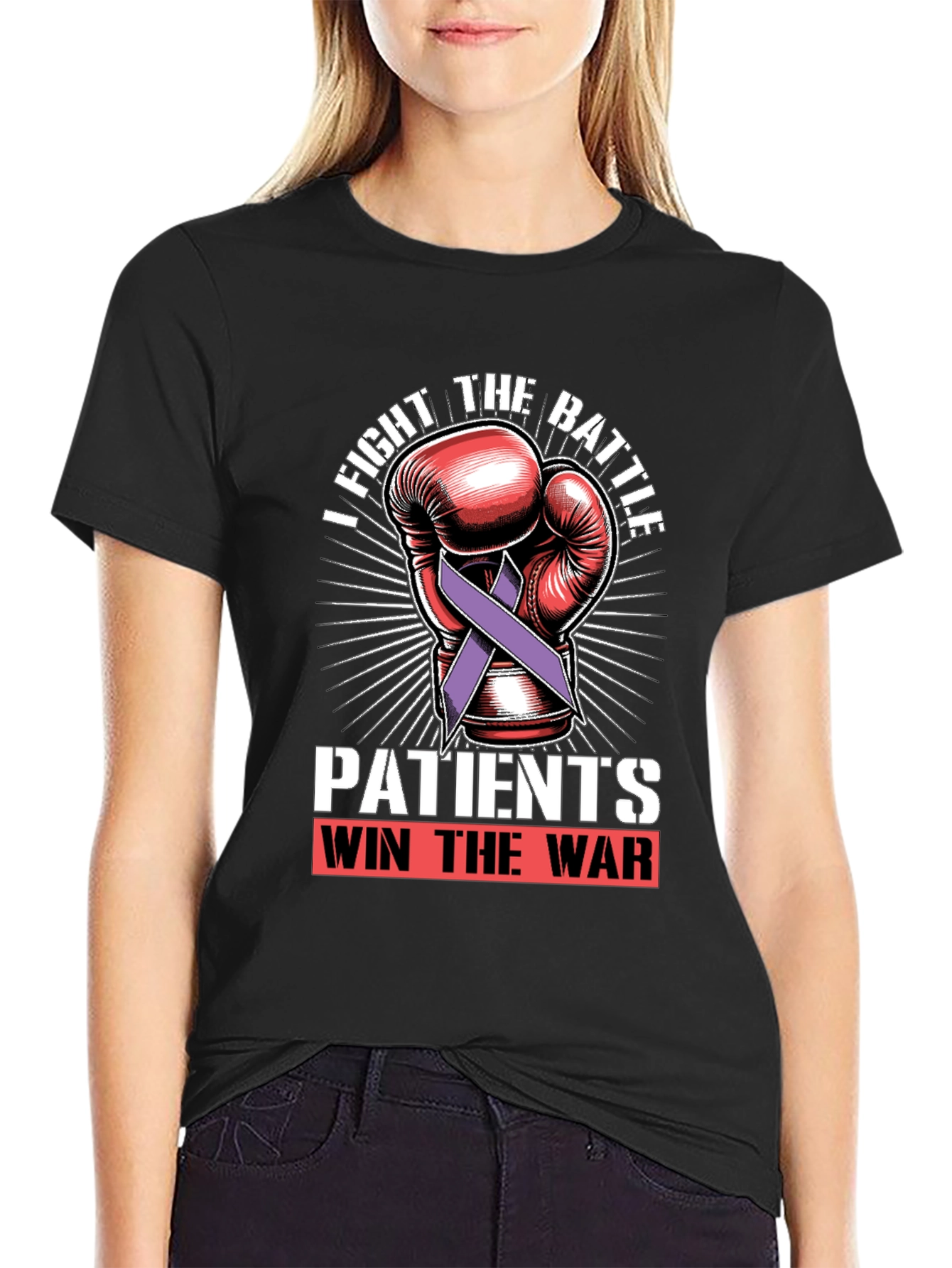 Fight the Battle Patients Win the War T-Shirt - 2