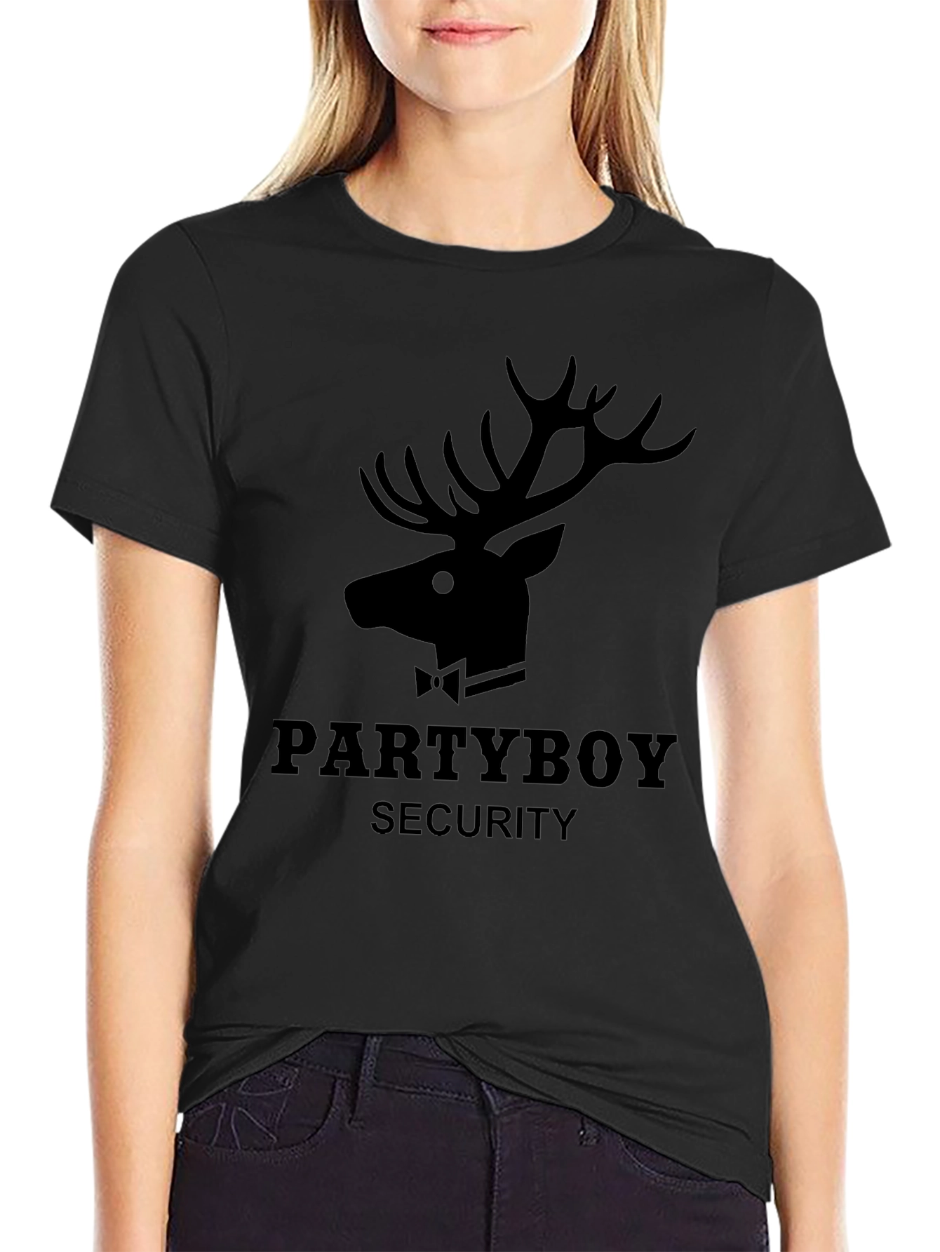 Black Partyboy Security T-Shirt view 2