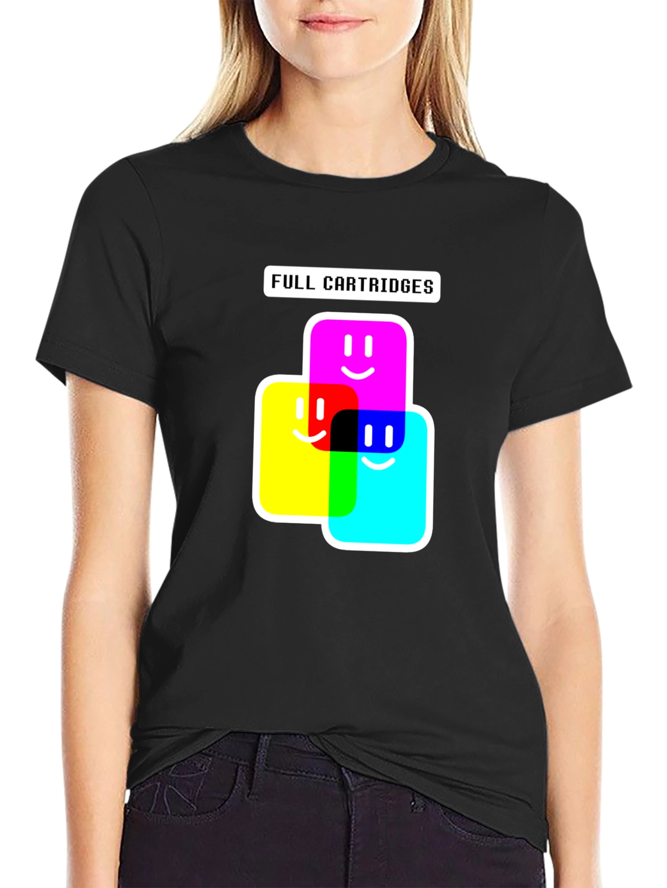 Black Full Cartridges Graphic T-Shirt view 2