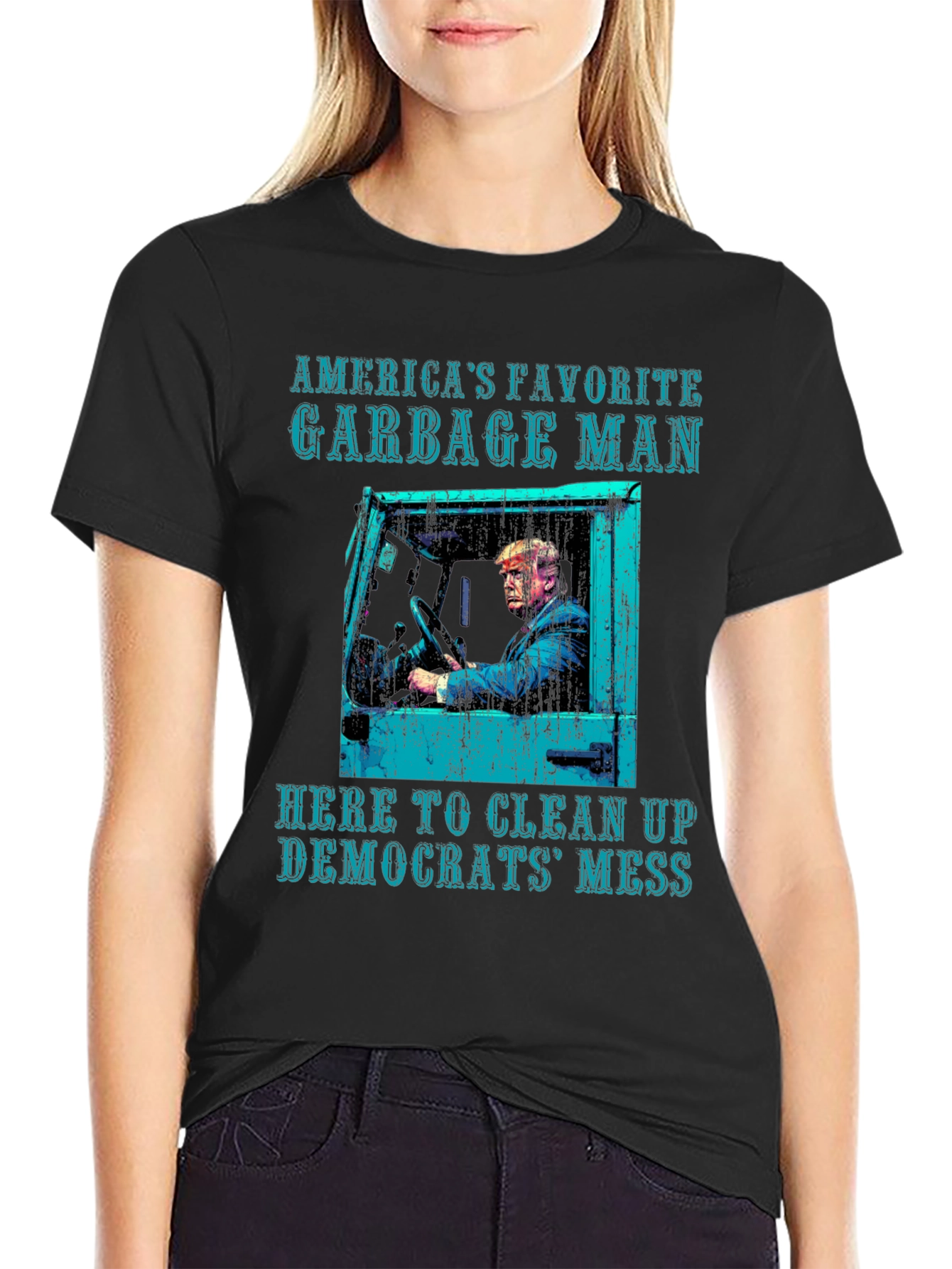 Black America's Favorite Garbage Man T-Shirt view 2