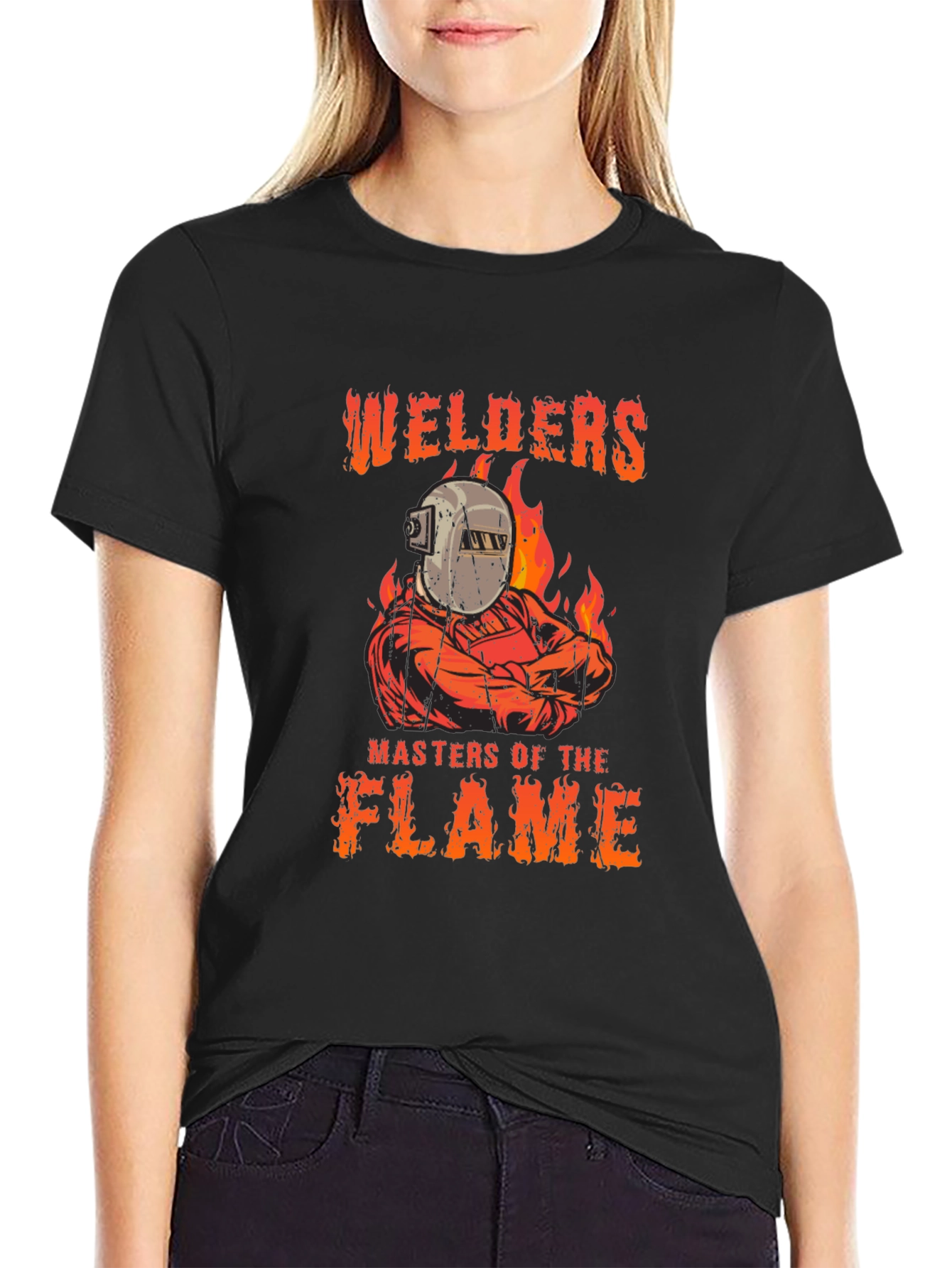Black Welders Masters of the Flame Graphic T-Shirt view 2