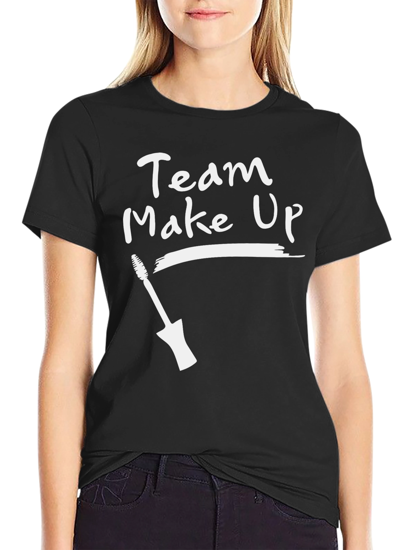 Black Team Make Up T-Shirt view 2
