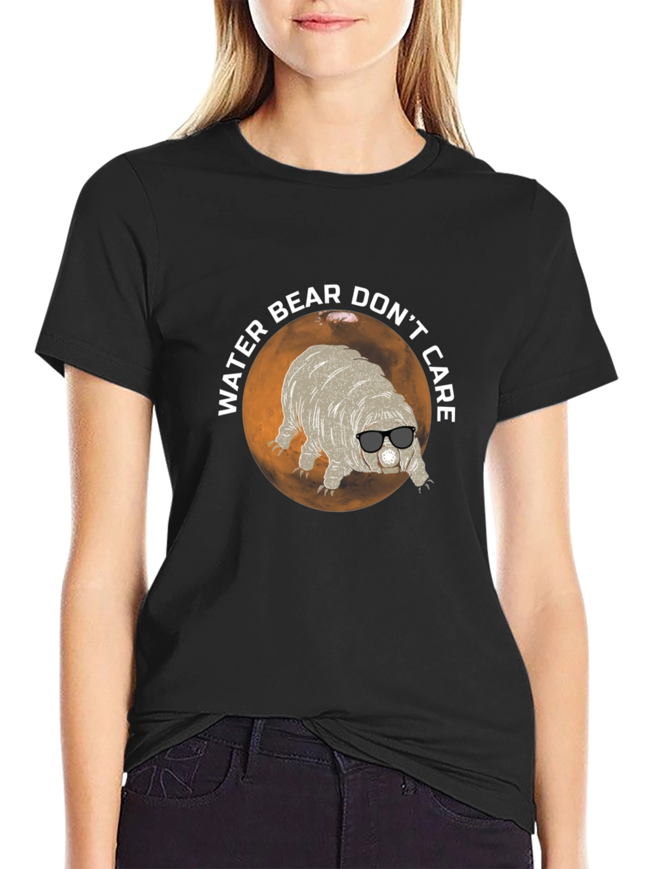 Black Water Bear Don't Care T-Shirt view 2