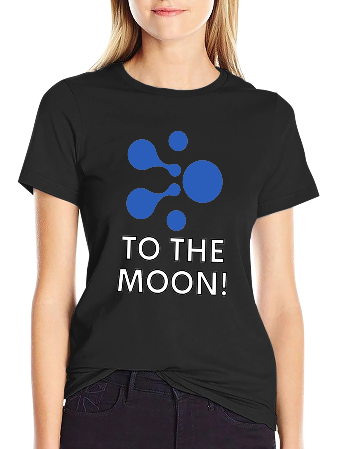 Black To The Moon Black T-Shirt view 2