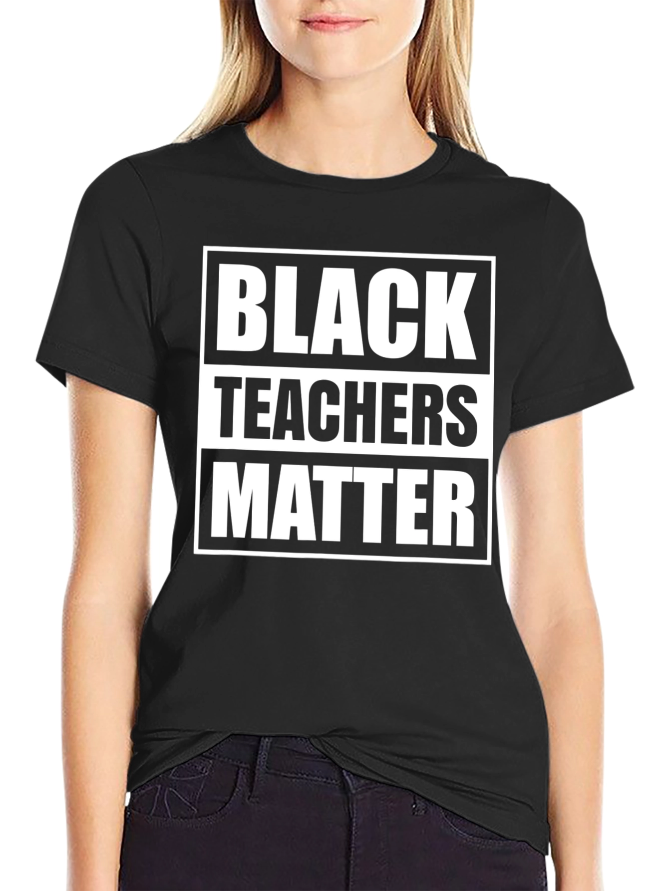 Black Black Teachers Matter Graphic Tee view 2