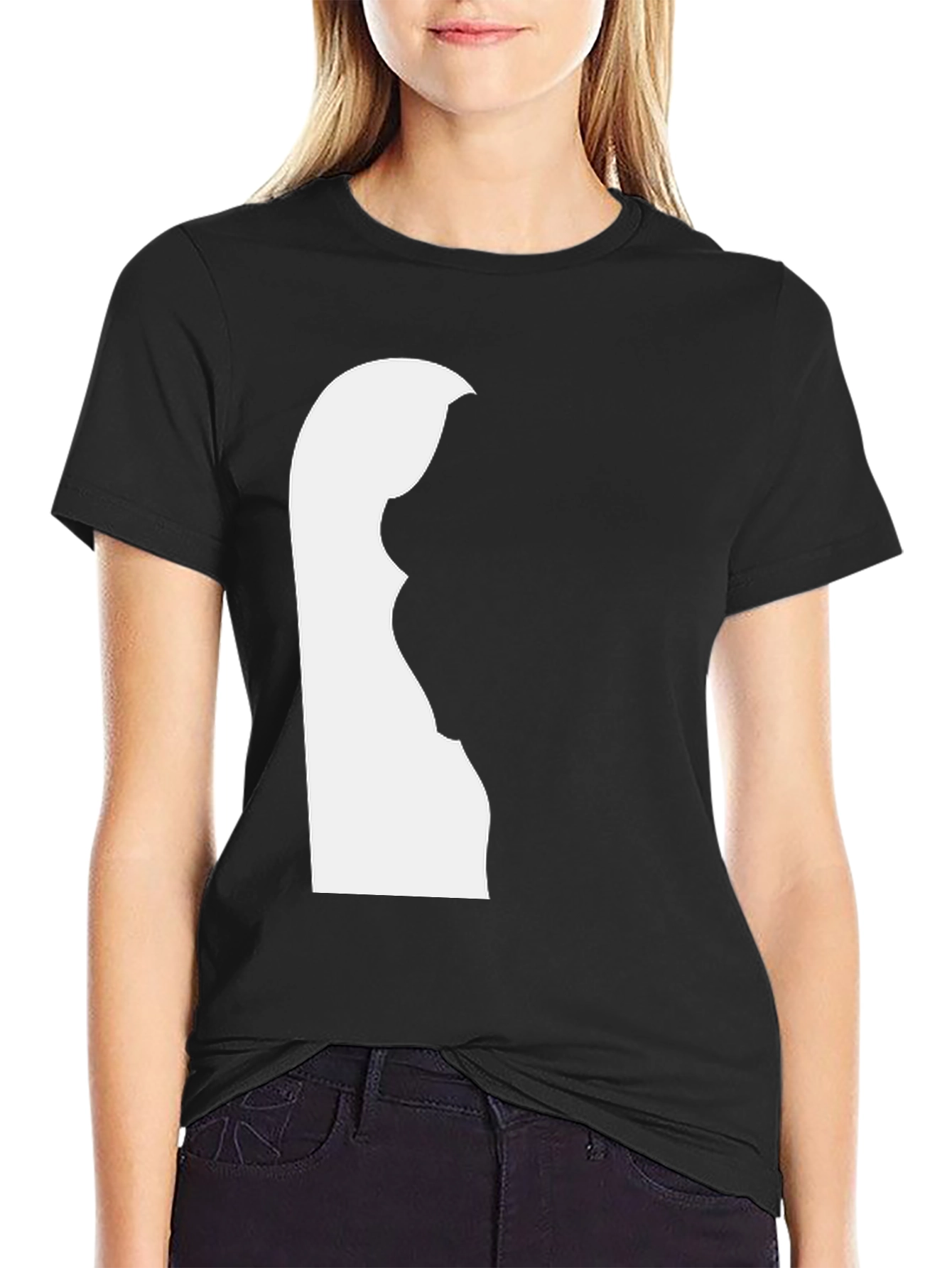 Black Silhouette Graphic T-Shirt view 2