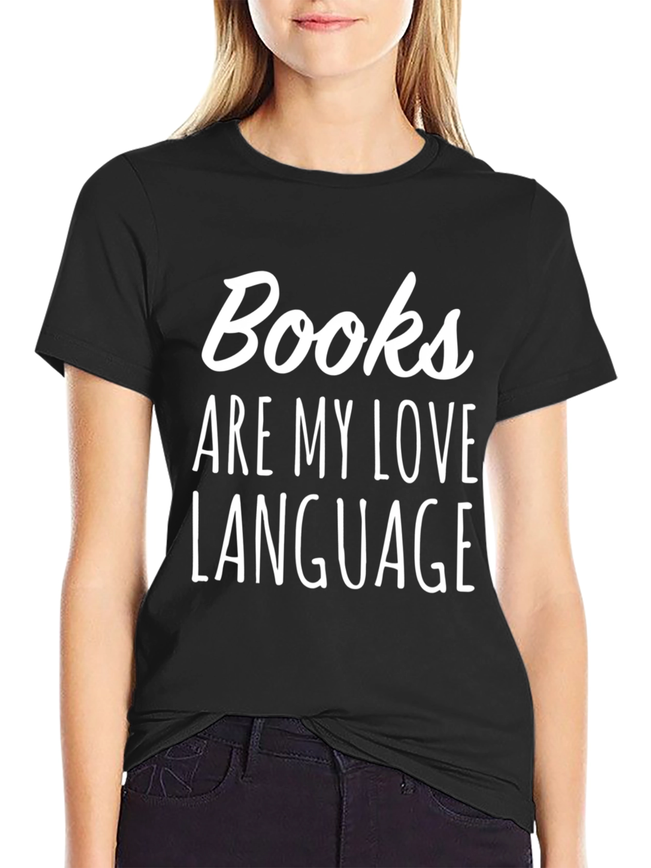 Black Books Are My Love Language T-Shirt view 2