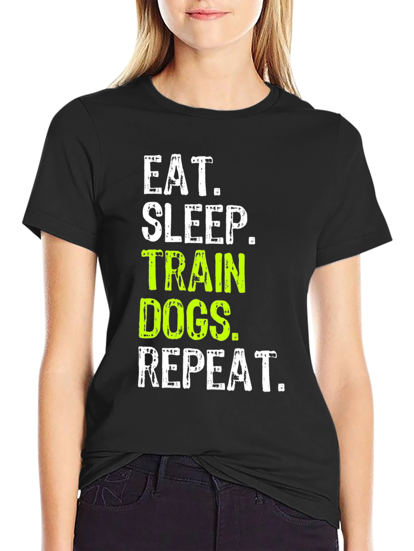 Eat Sleep Train Dogs Repeat T-Shirt - 2