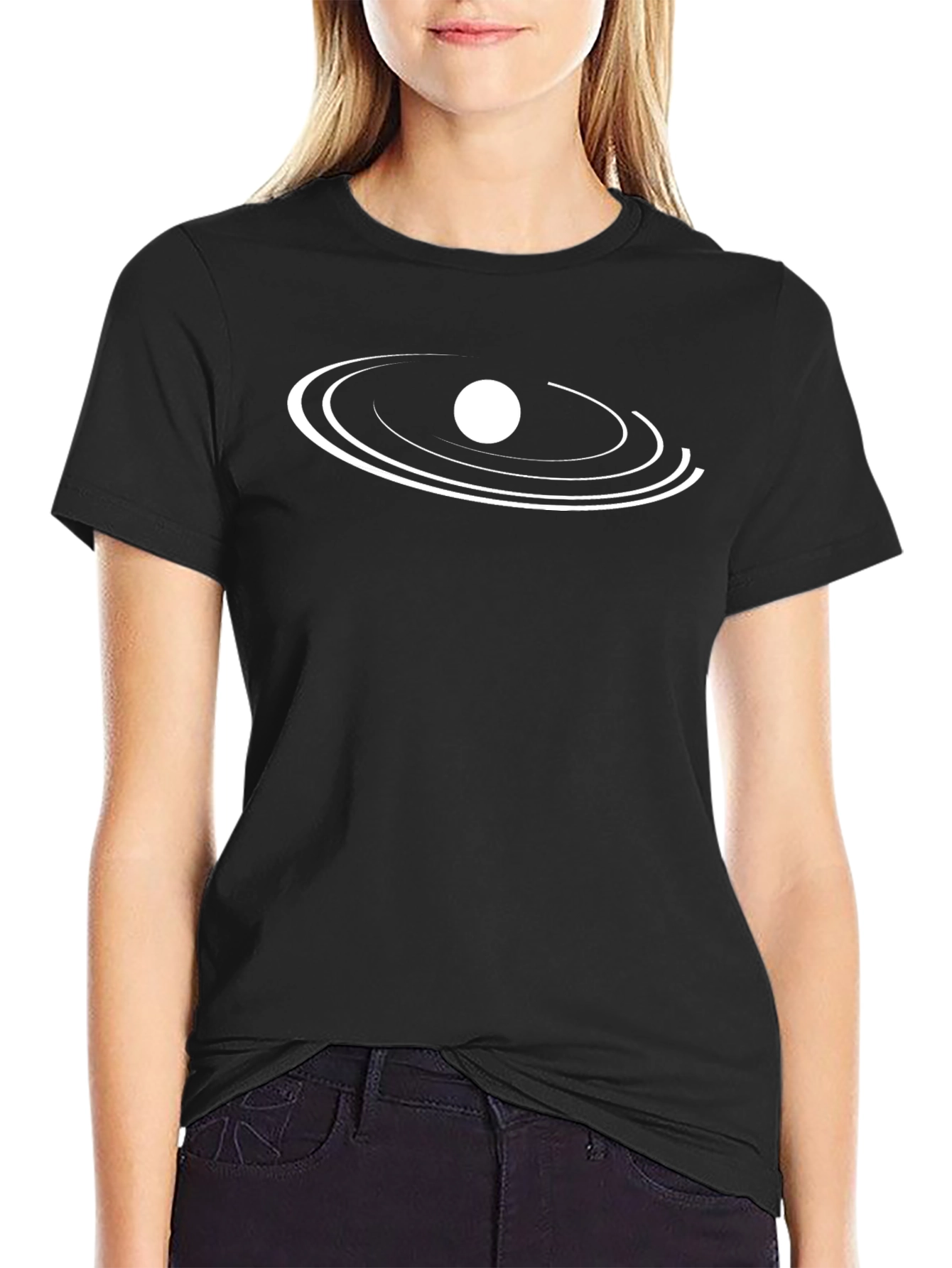 Black Orbit Graphic Tee - Black Cotton Blend view 2