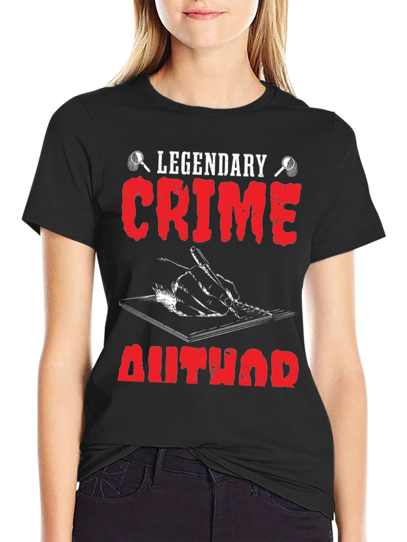 Legendary Crime Author T-Shirt - Detective Novelist Tee - 2