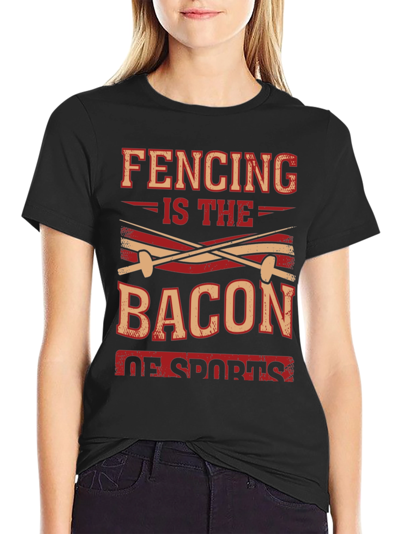 Fencing is the Bacon of Sports T-Shirt - 2