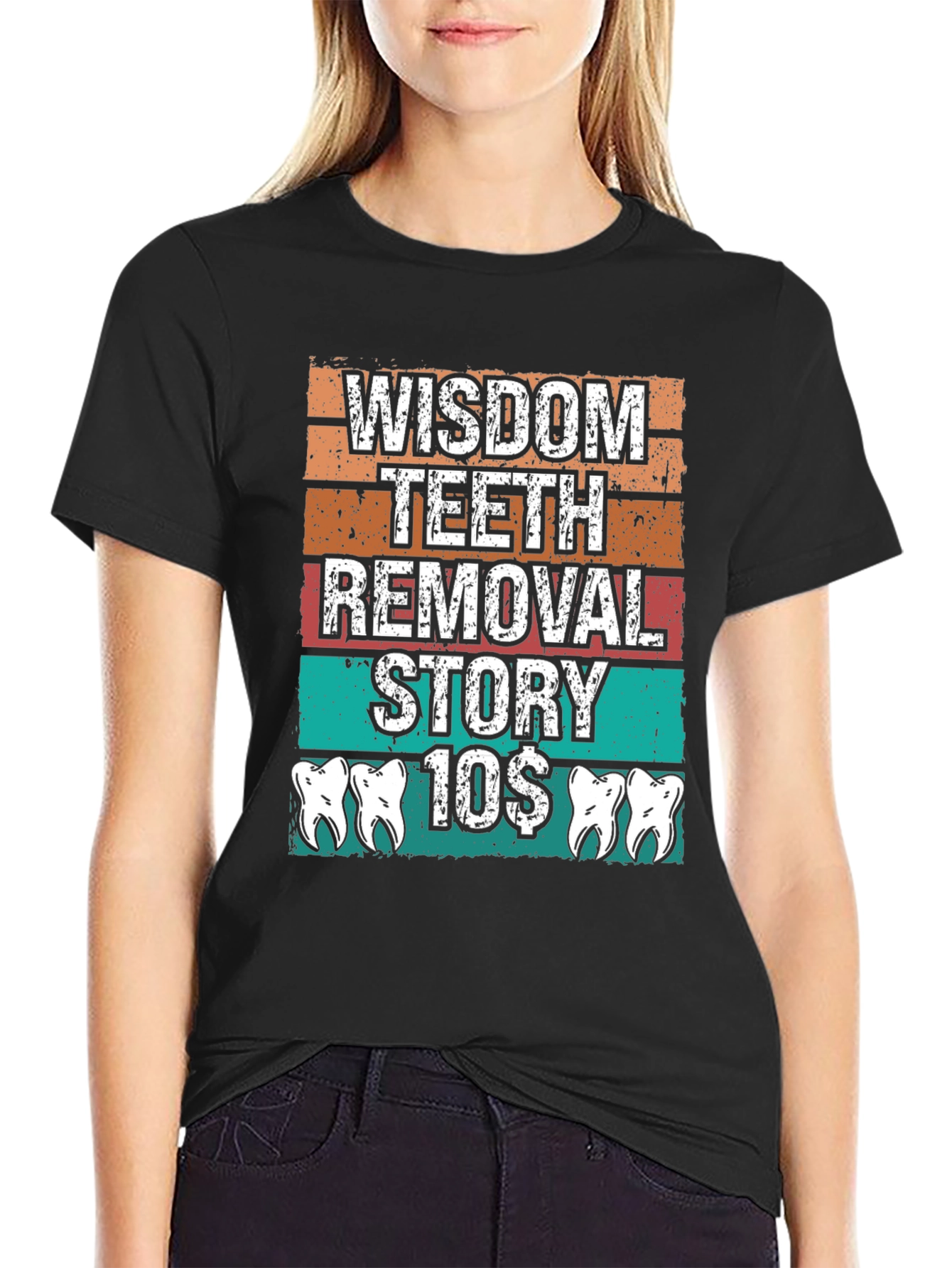 Black Wisdom Teeth Removal Story T-Shirt view 2