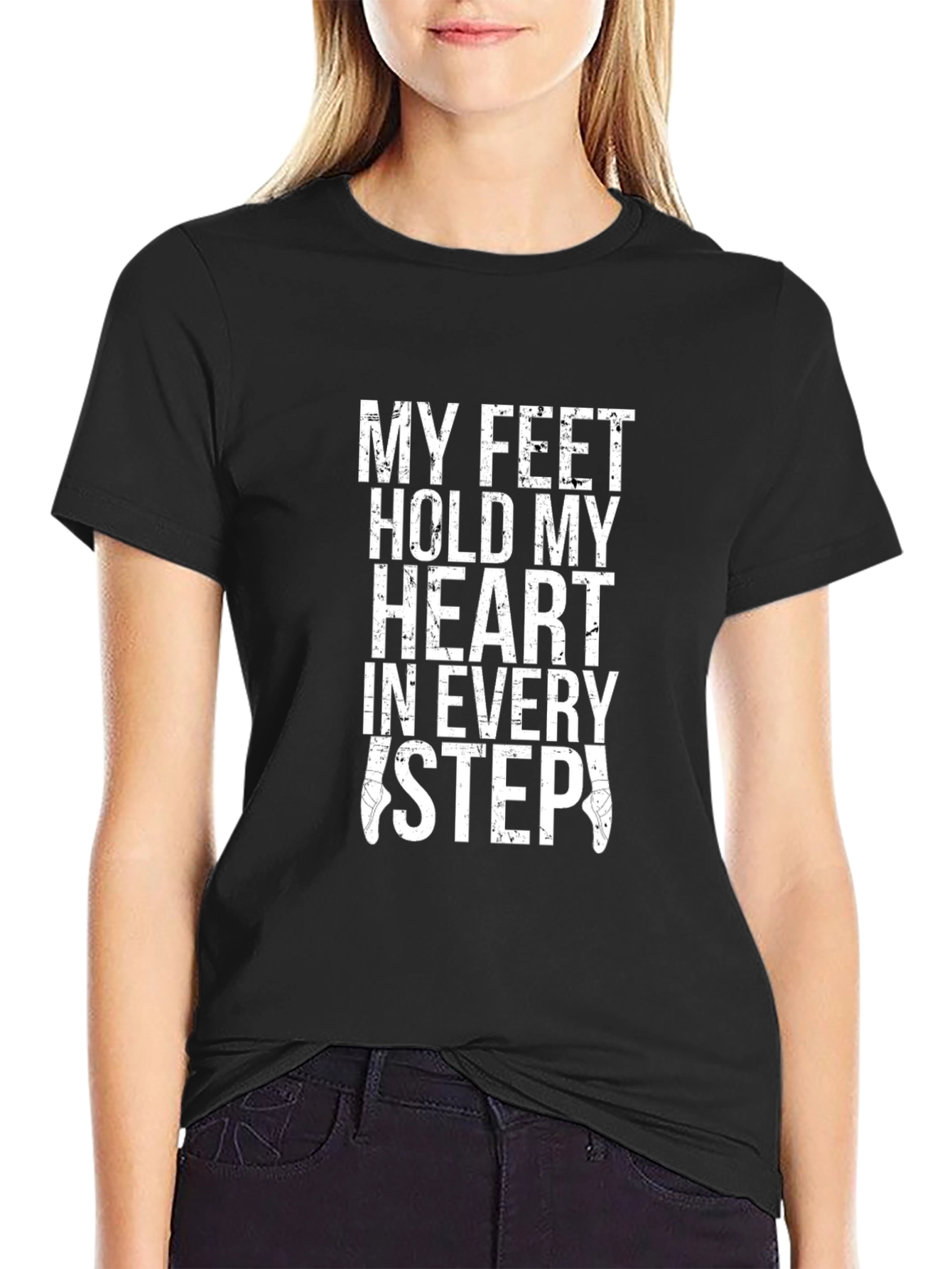 Black My Feet Hold My Heart Graphic Tee view 2